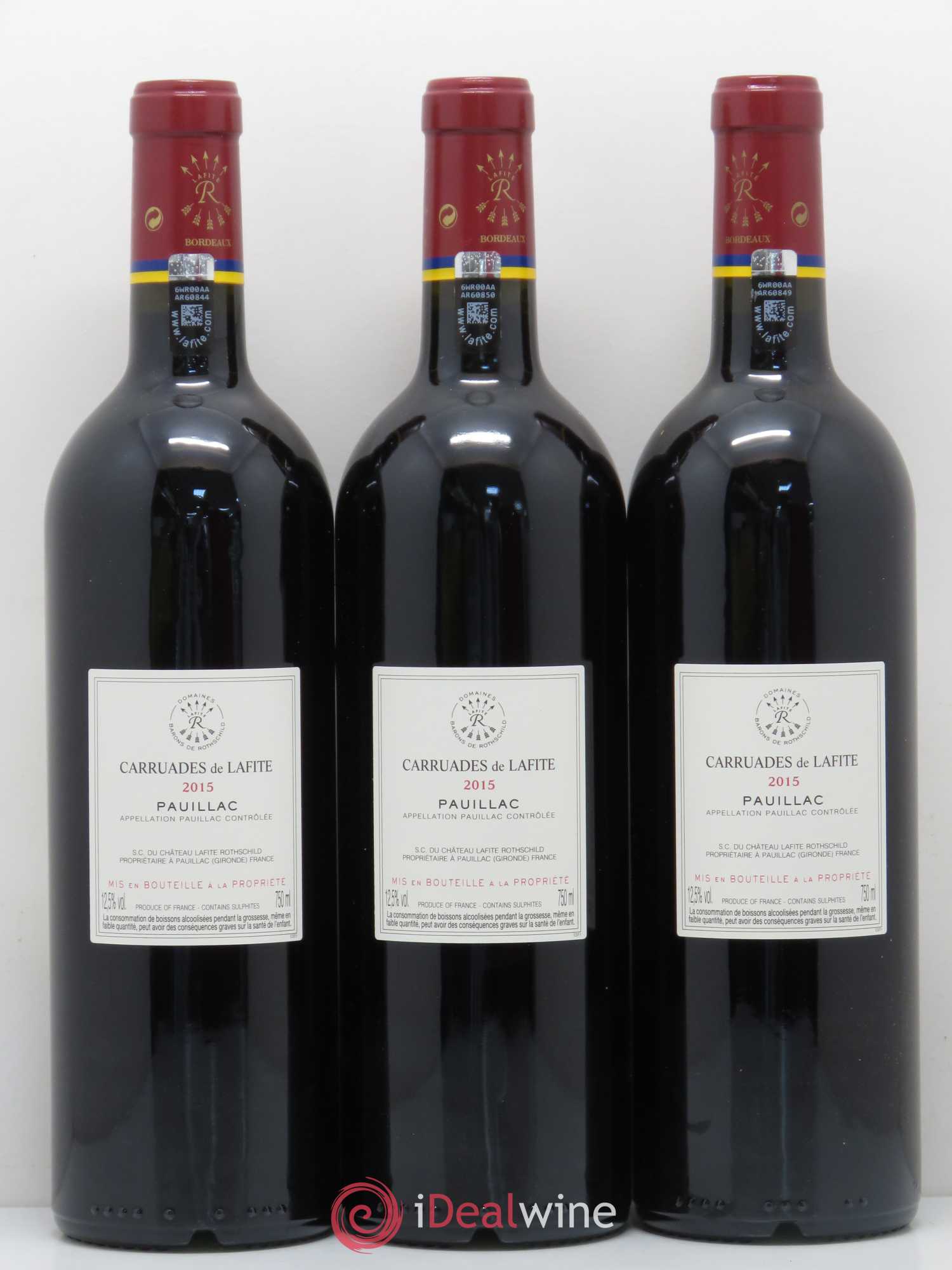 Carruades de Lafite Rothschild Second Vin 2015 - Lot of 6 bottles - 2