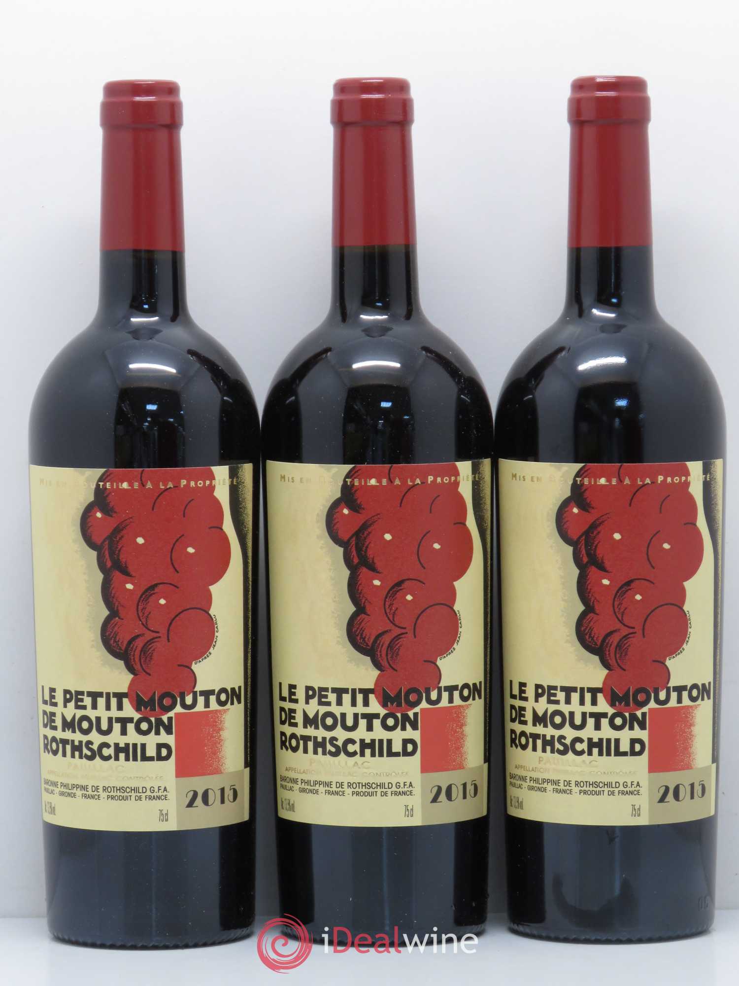 Petit Mouton Second Vin 2015 - Lot de 6 bouteilles - 1