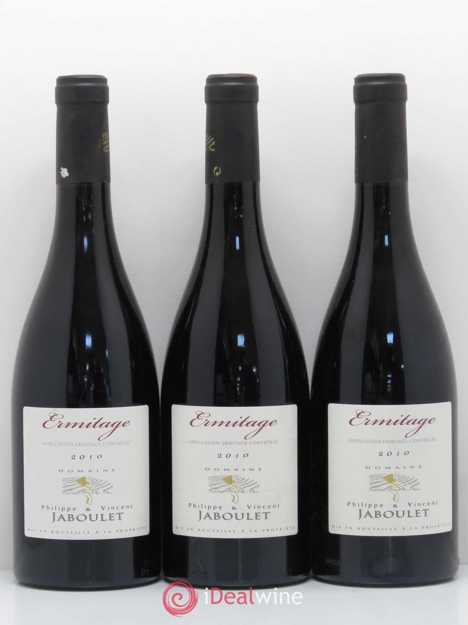 Hermitage Philippe et Vincent Jaboulet 2010 - Posten von 3 Flaschen - 0