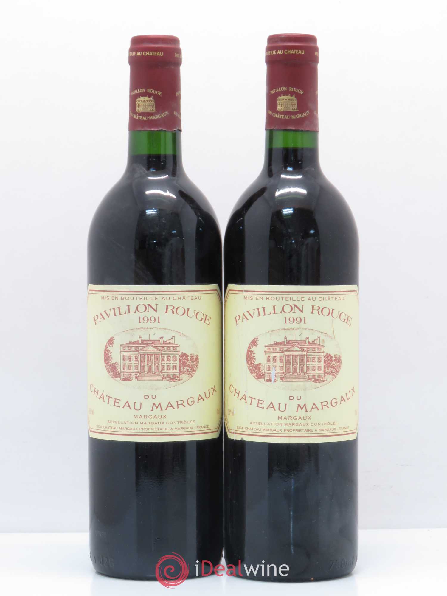 Pavillon Rouge du Château Margaux Second Vin 1991 - Lot de 2 bouteilles - 0