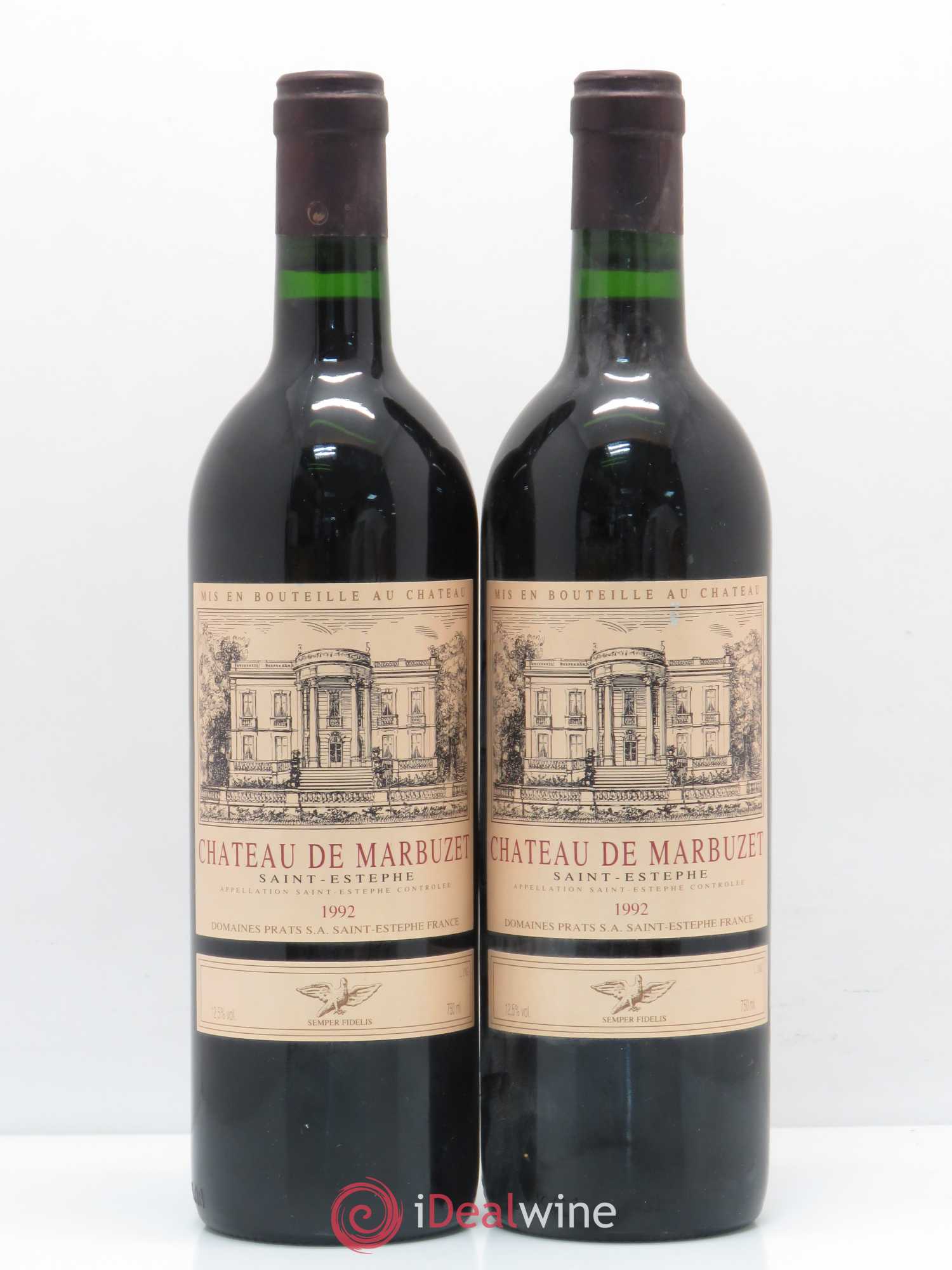 Château de Marbuzet Cru Bourgeois 1992 - Lot de 2 bouteilles - 0