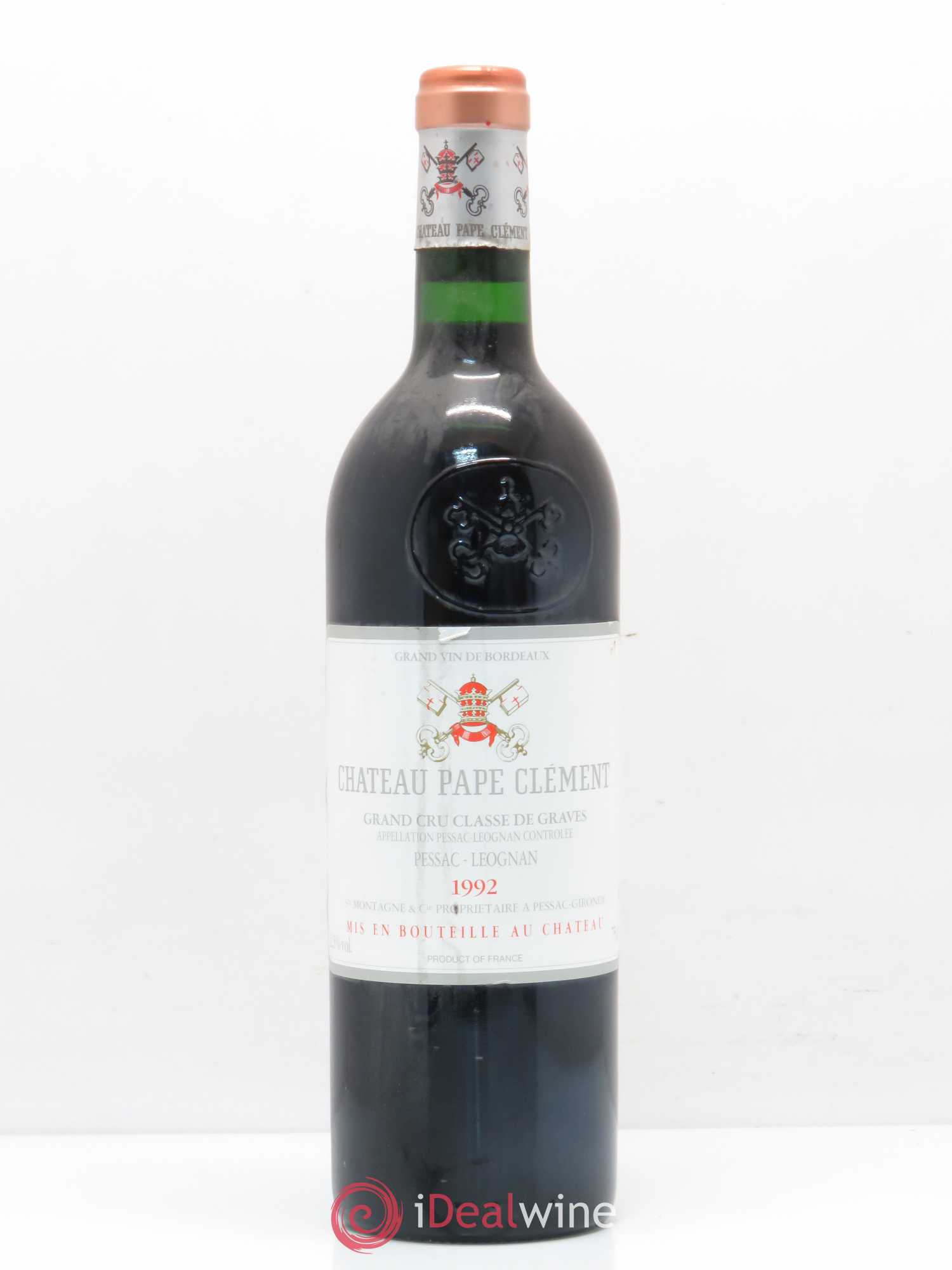 Château Pape Clément Cru Classé de Graves 1992 - Lot de 1 bouteille - 0