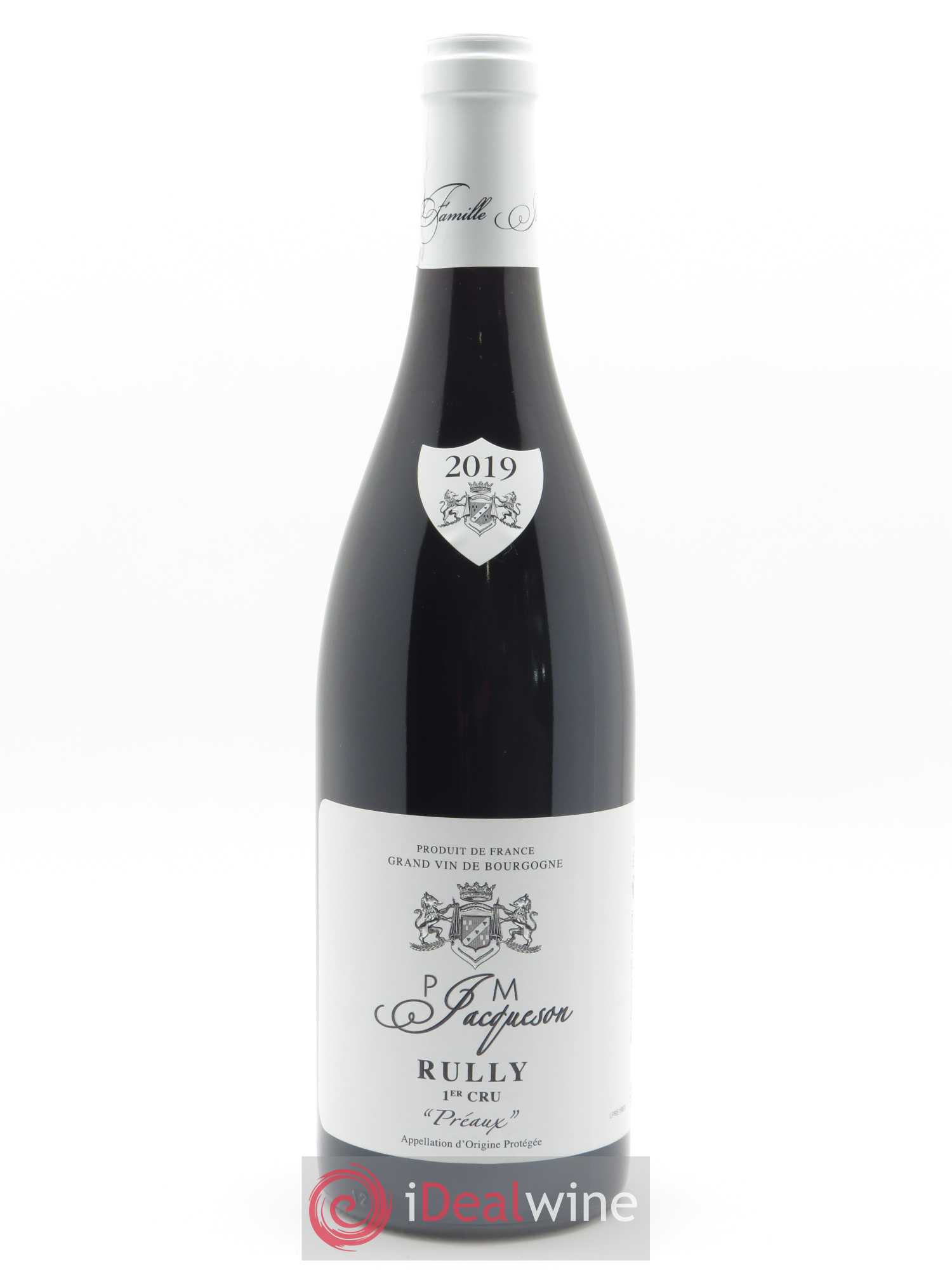 Rully 1er Cru Préaux Paul & Marie Jacqueson 2019 - Lot de 1 bouteille - 0