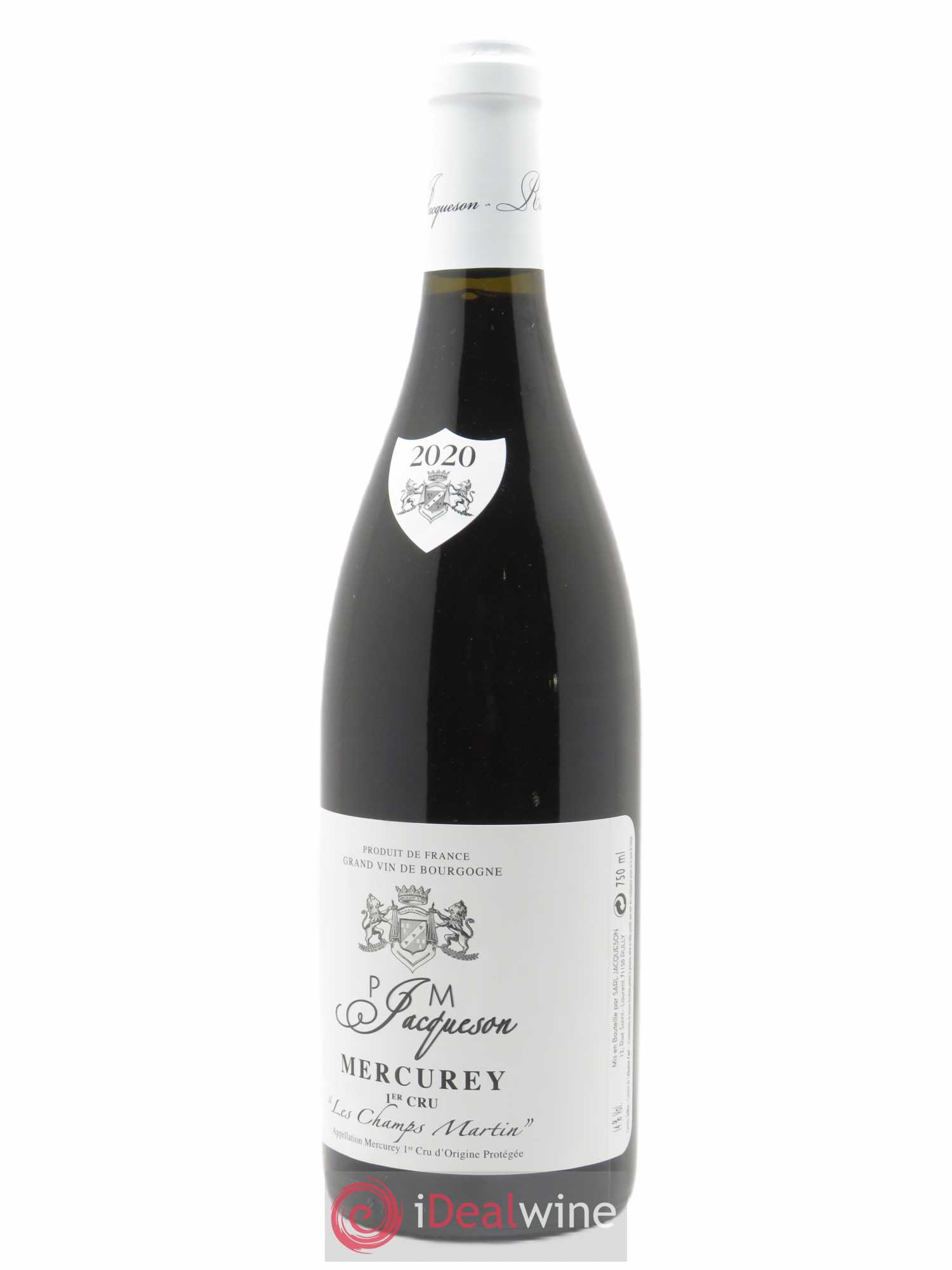 Mercurey 1er Cru Les Champs Martin Paul & Marie Jacqueson 2020 - Lot of 1 bottle - 1