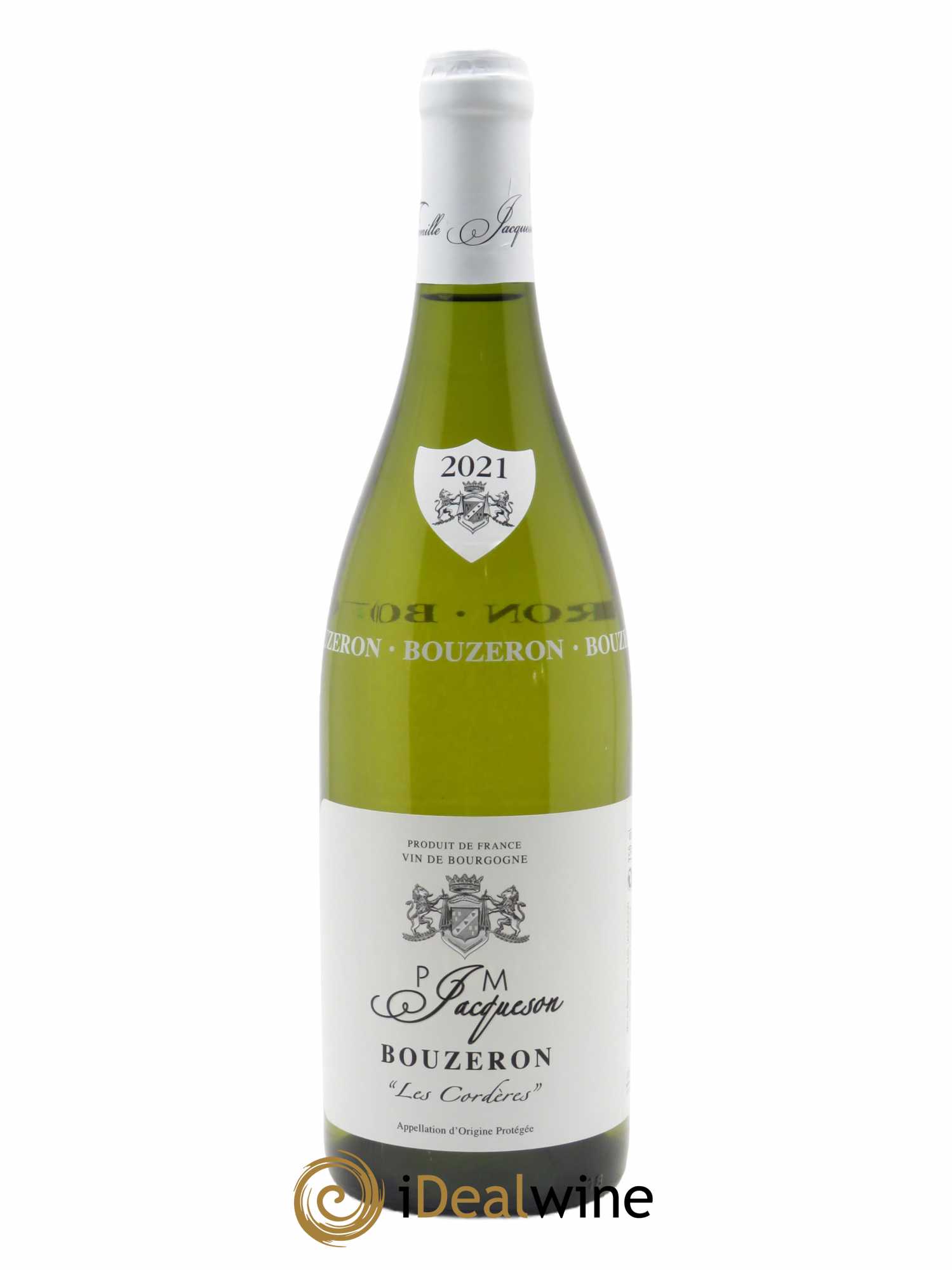 Bouzeron Les Cordères Paul & Marie Jacqueson 2021 - Lot de 1 bouteille - 0