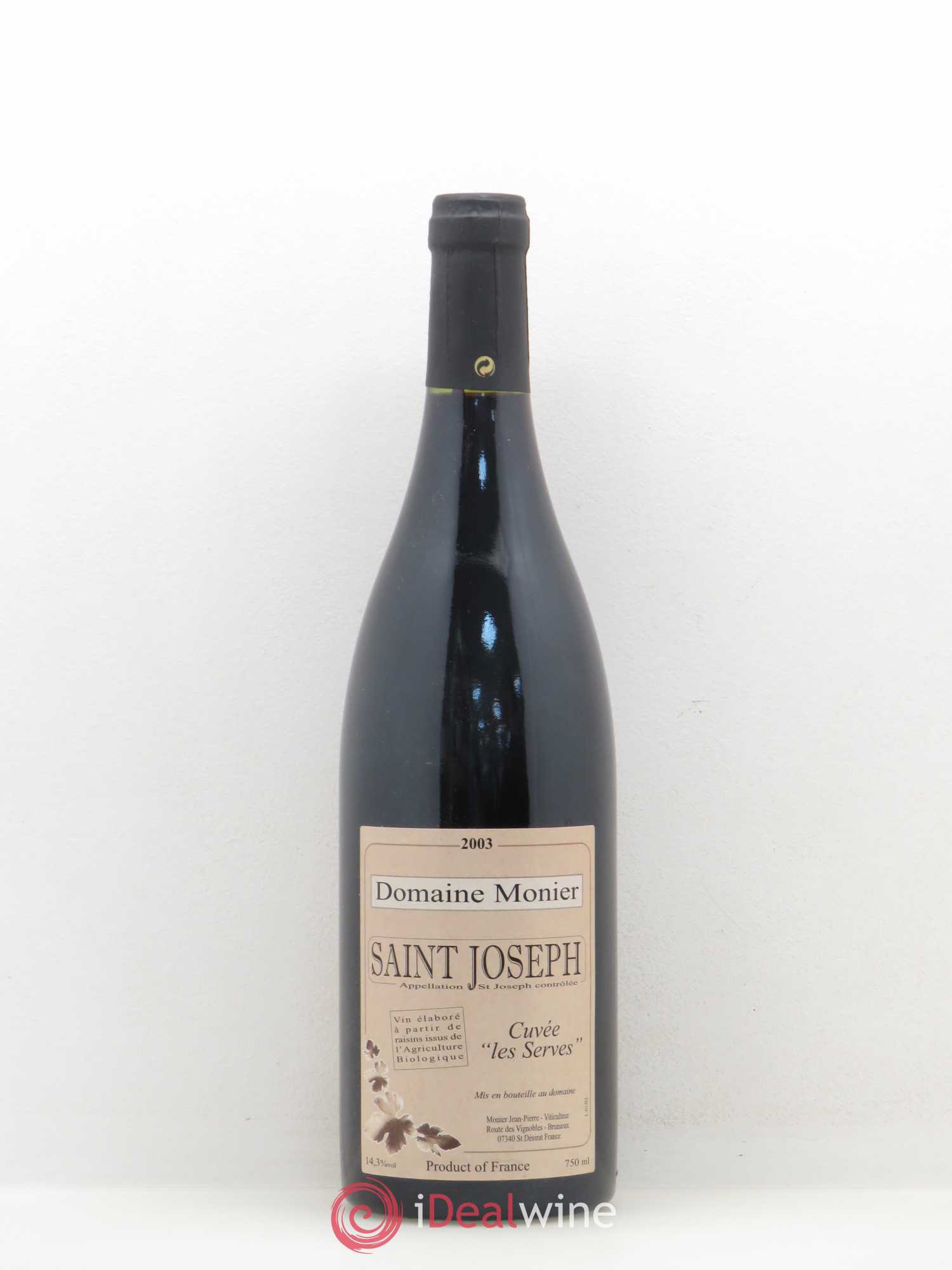 Saint-Joseph Les Serves Domaine Monier 2003 - Posten von 1 Flasche - 0