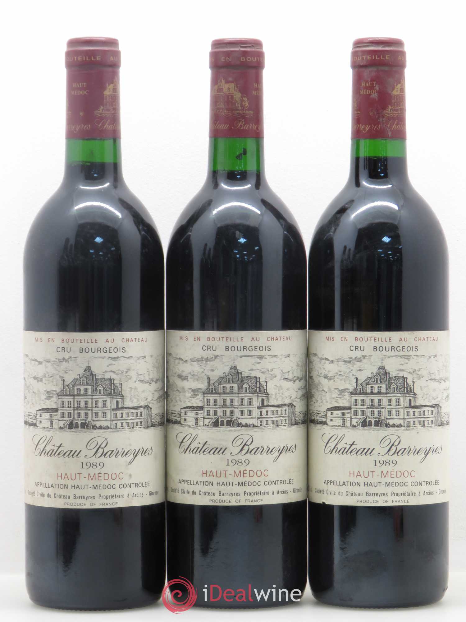 Château Barreyres Cru Bourgeois 1989 - Lot de 12 bouteilles - 4