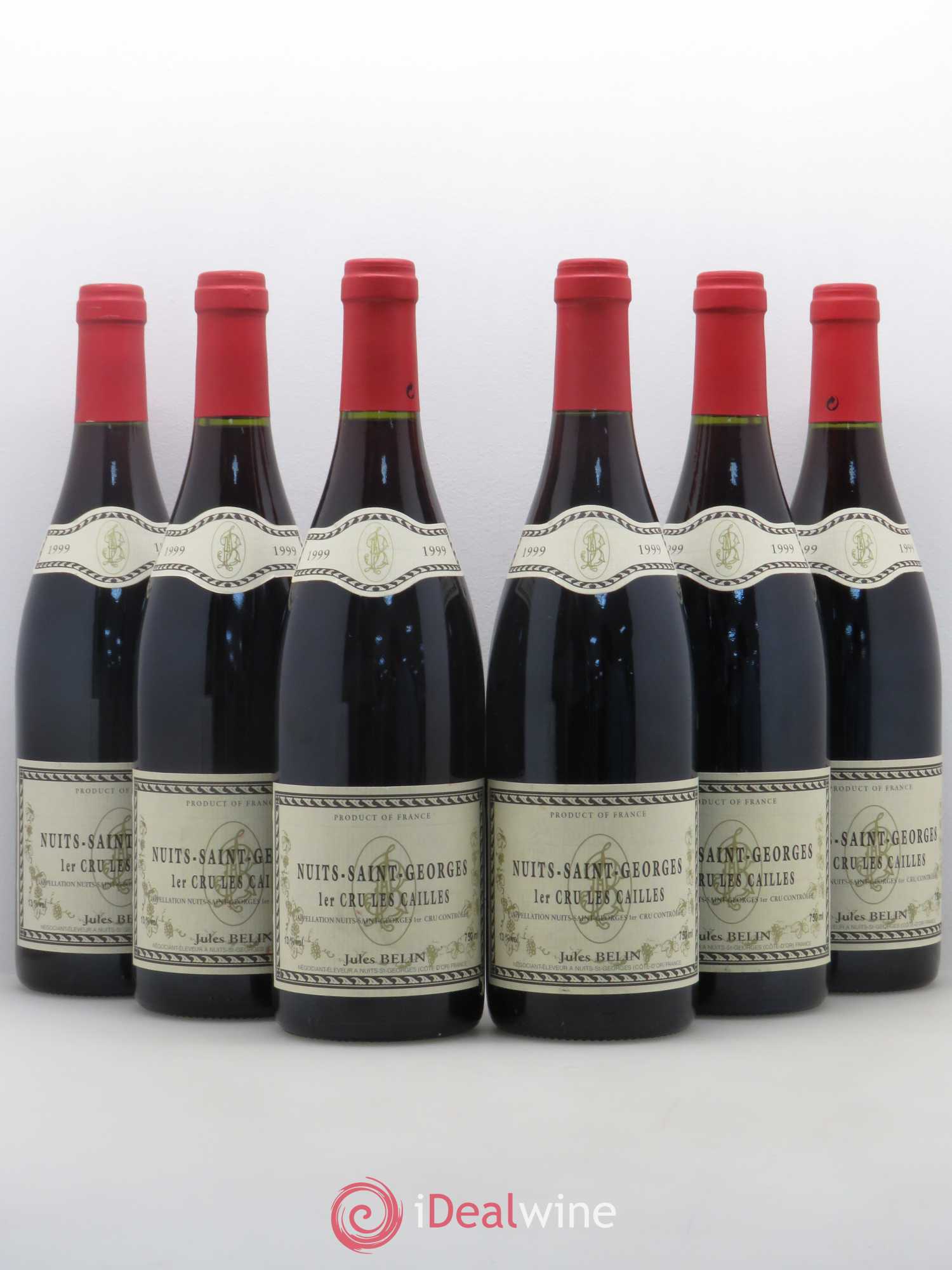 Nuits-Saint-Georges 1er Cru les cailles Jules Belin 1999 - Posten von 6 Flaschen - 0