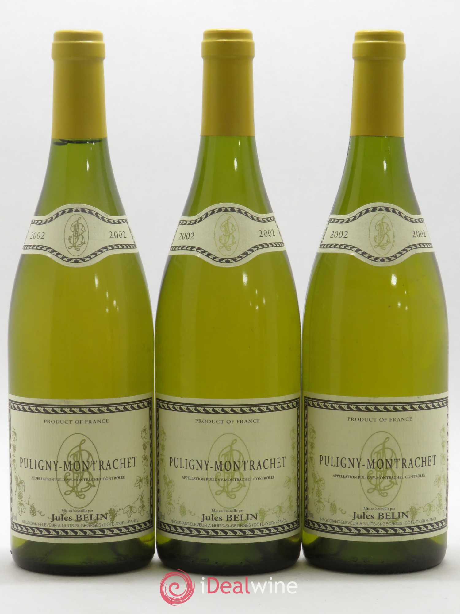 Puligny-Montrachet Jules Belin 2002 - Posten von 3 Flaschen - 0