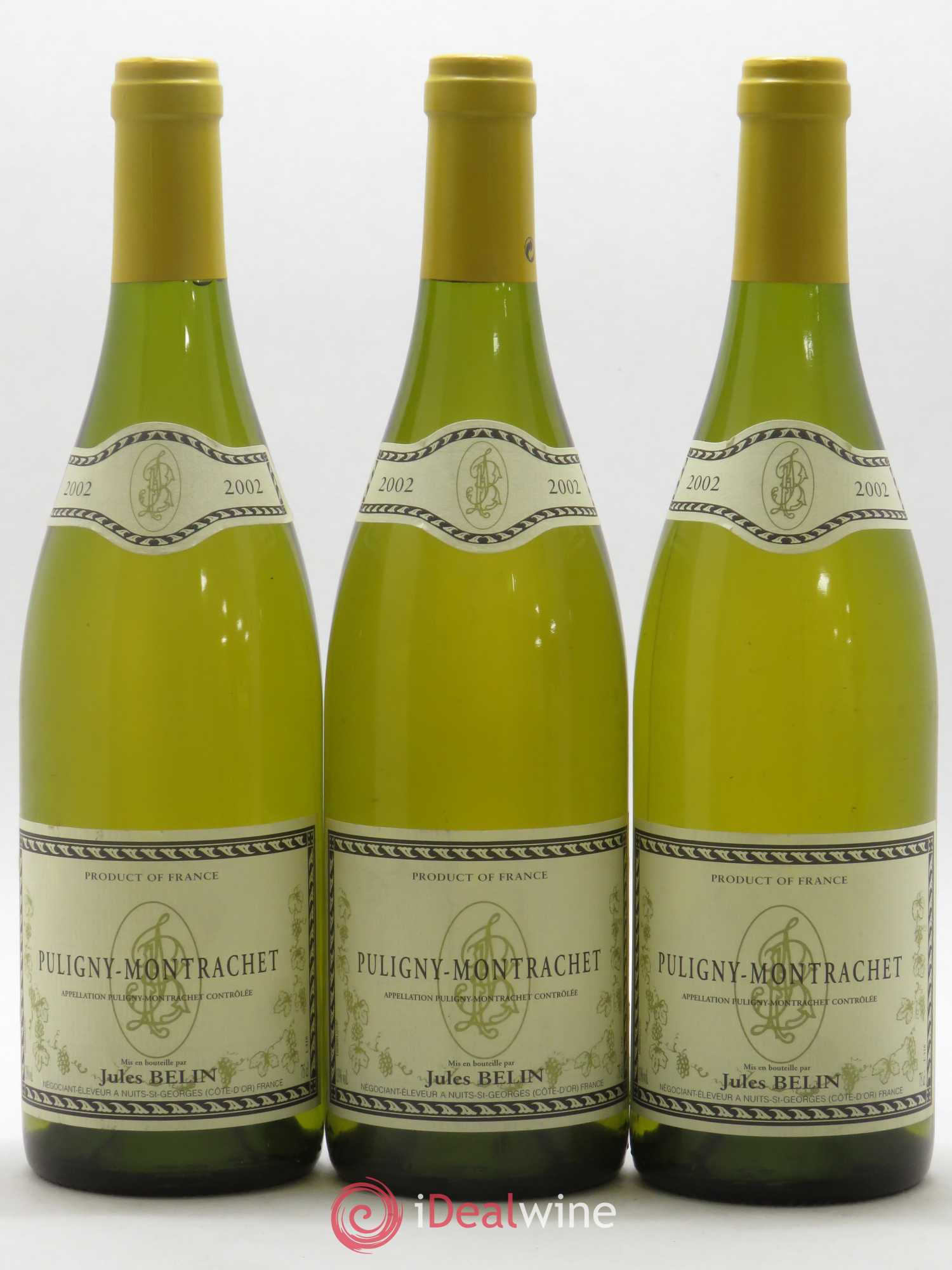 Puligny-Montrachet Jules Belin 2002 - Posten von 3 Flaschen - 0