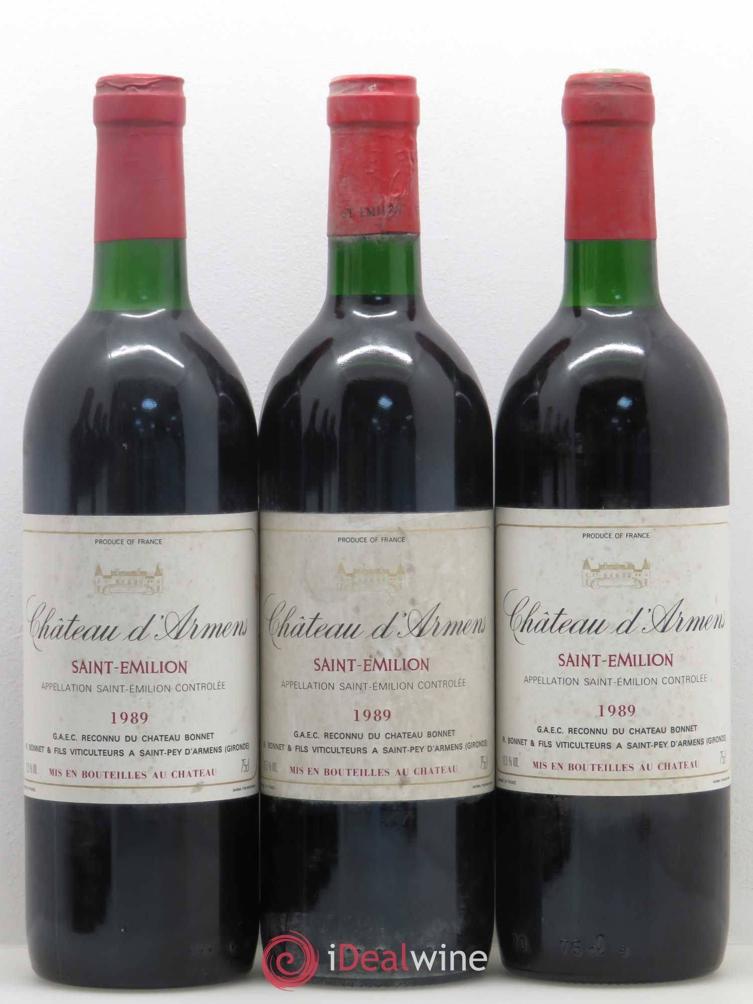 Château Armens Grand Cru 1989 - Lot de 6 bouteilles - 2