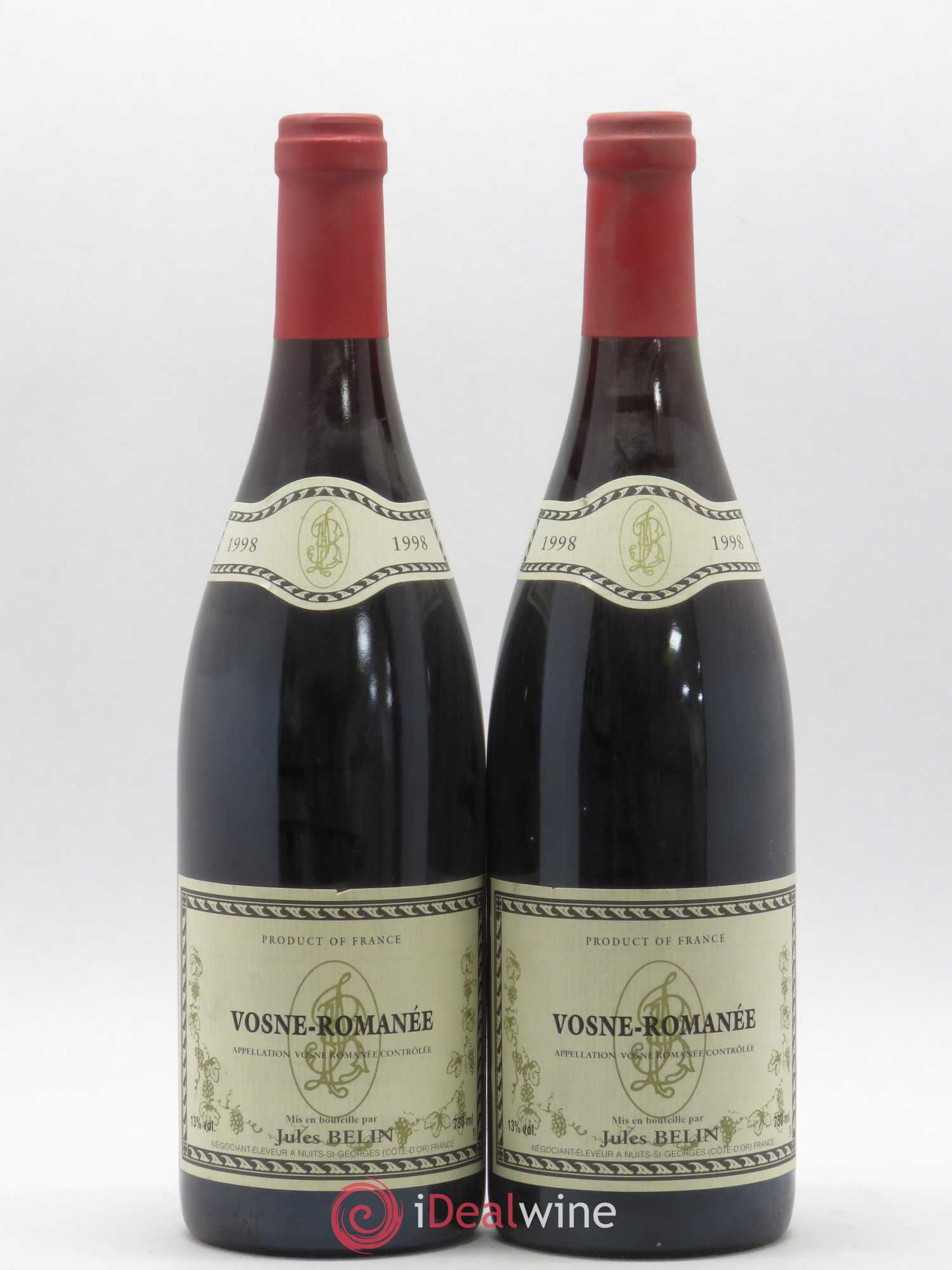 Vosne-Romanée Jules Belin 1998 - Posten von 2 Flaschen - 0
