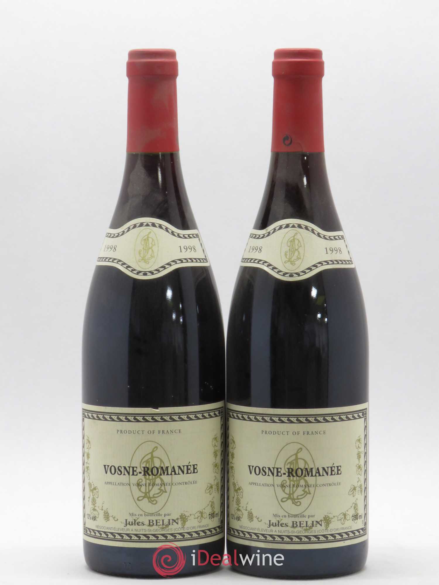 Vosne-Romanée Jules Belin 1998 - Posten von 2 Flaschen - 0