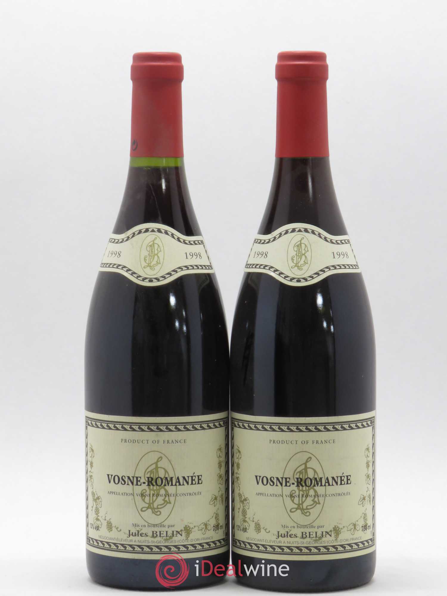 Vosne-Romanée Jules Belin 1998 - Posten von 2 Flaschen - 0