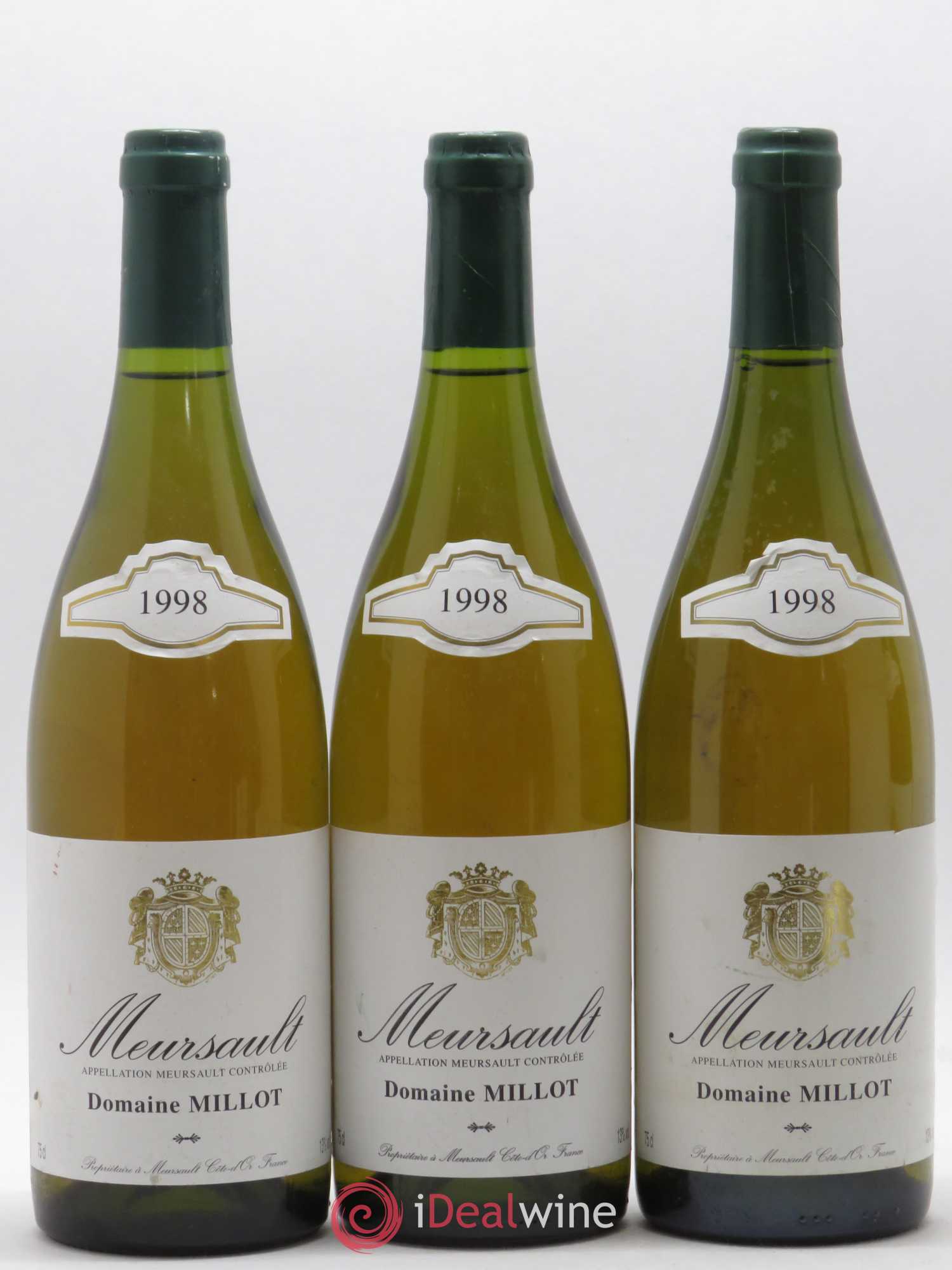 Meursault Domaine Millot 1998 - Lot de 3 bouteilles - 0