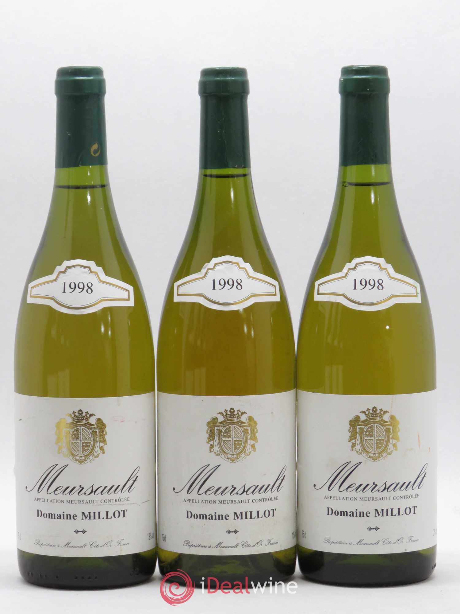 Meursault Domaine Millot 1998 - Lot de 3 bouteilles - 0