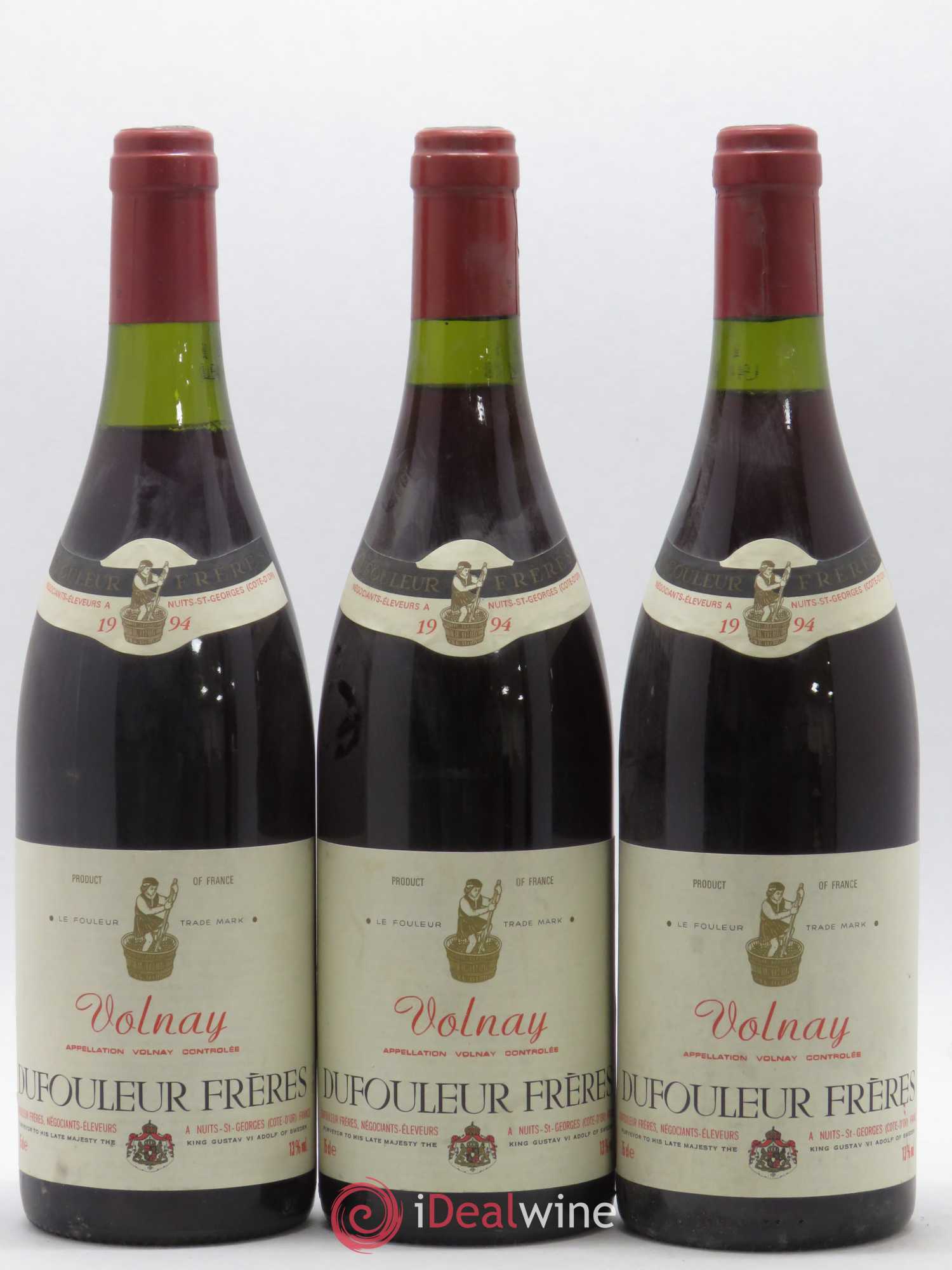 Volnay Dufouleur 1994 - Lot de 3 bouteilles - 0