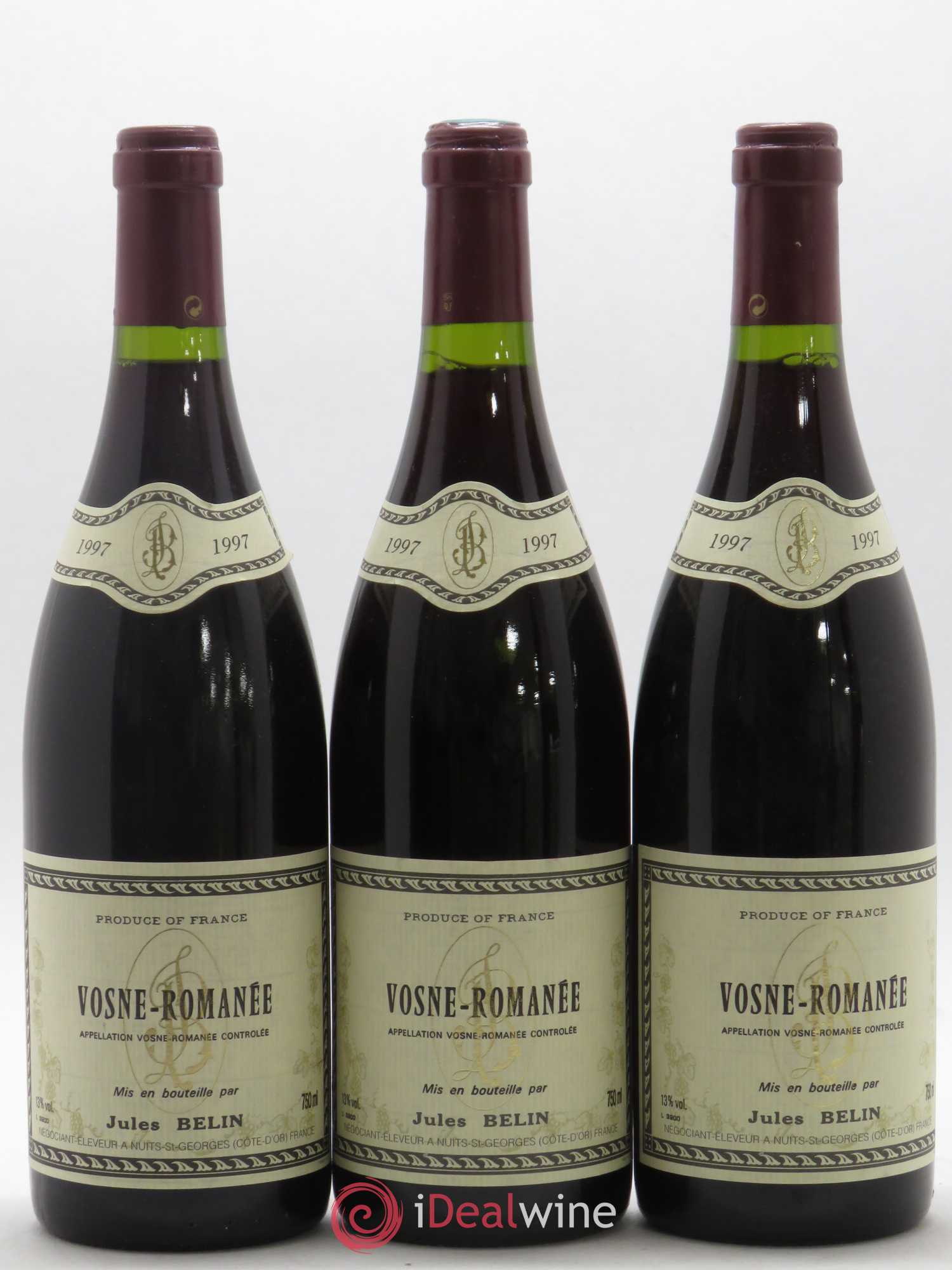 Vosne-Romanée Jules Belin 1997 - Posten von 3 Flaschen - 0