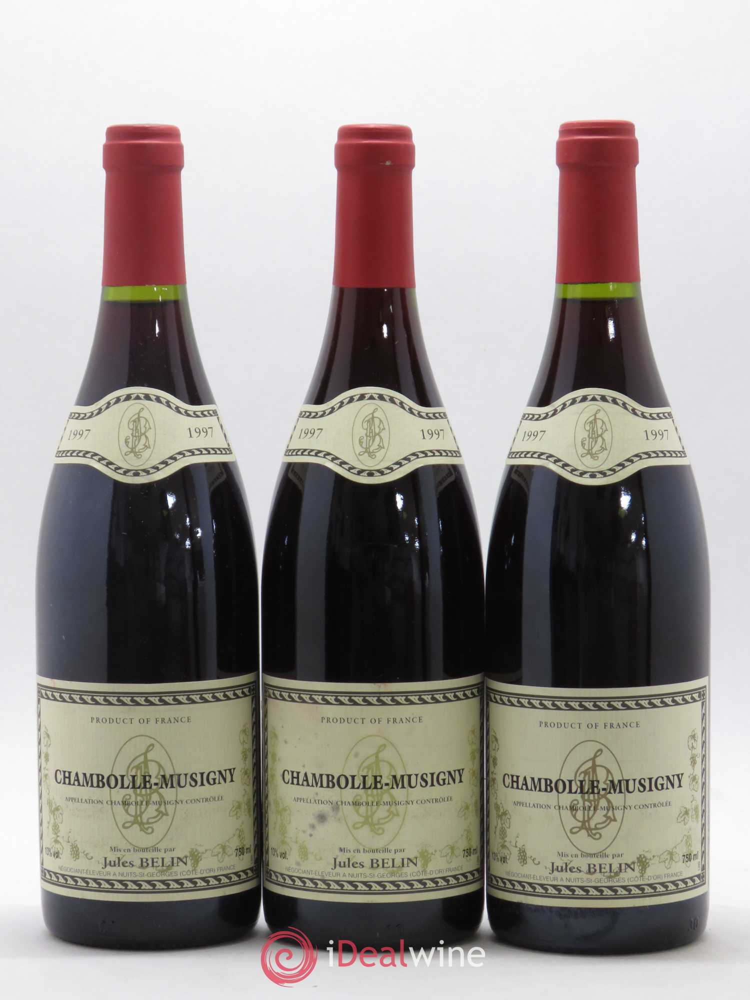 Chambolle-Musigny Jules Belin 1997 - Posten von 3 Flaschen - 0