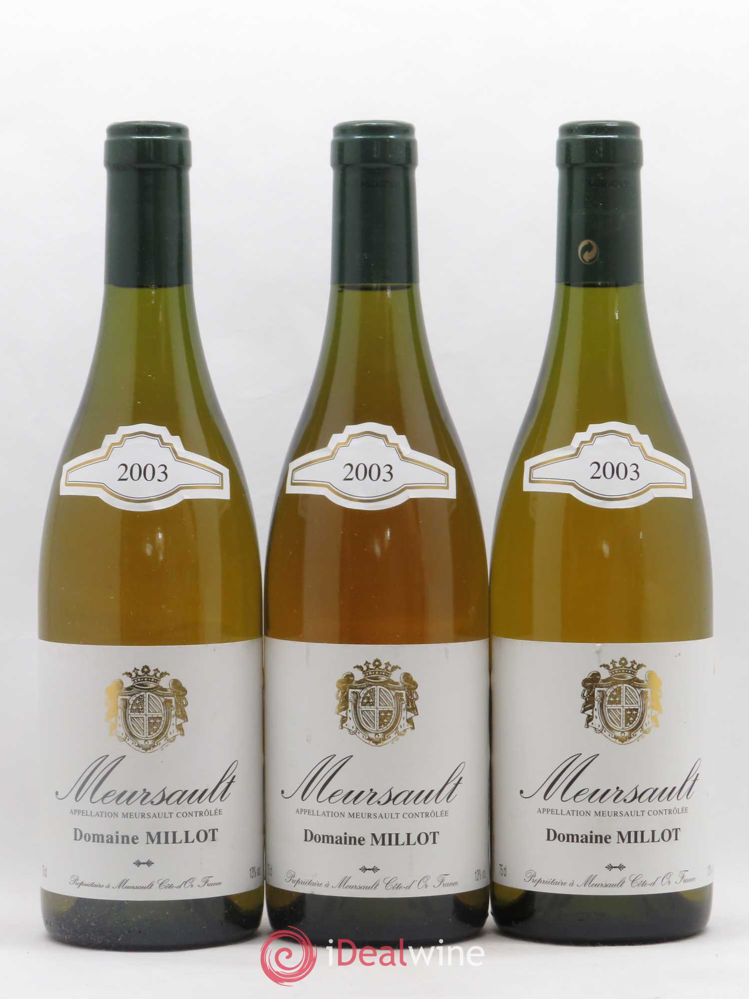Meursault Domaine Millot 2003 - Lot de 6 bouteilles - 1
