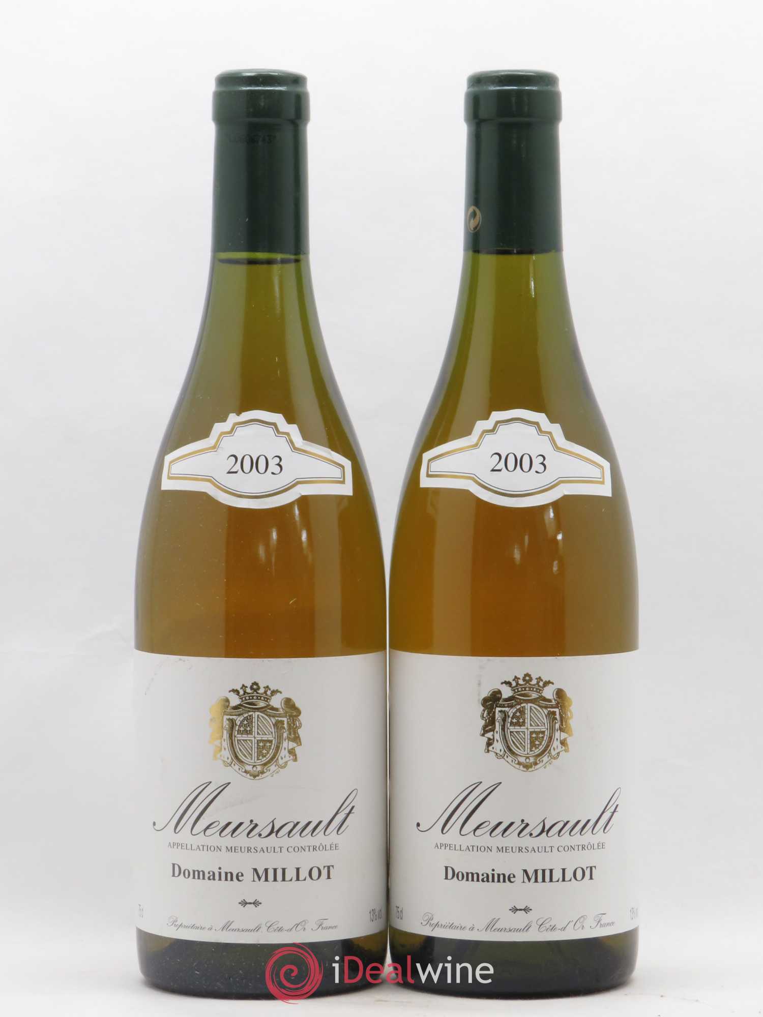 Meursault Domaine Millot 2003 - Lot de 2 bouteilles - 0