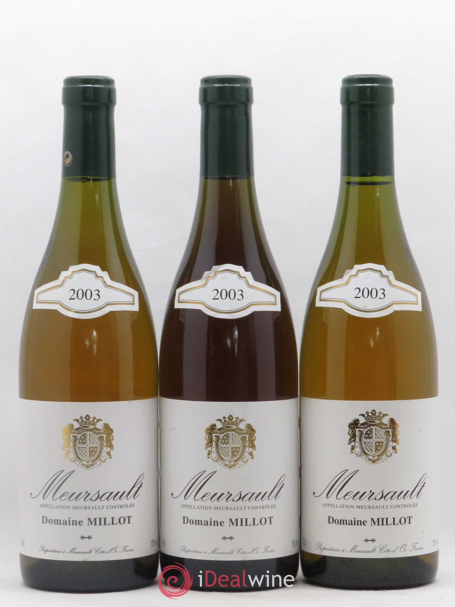 Meursault Domaine Millot 2003 - Lot de 6 bouteilles - 1