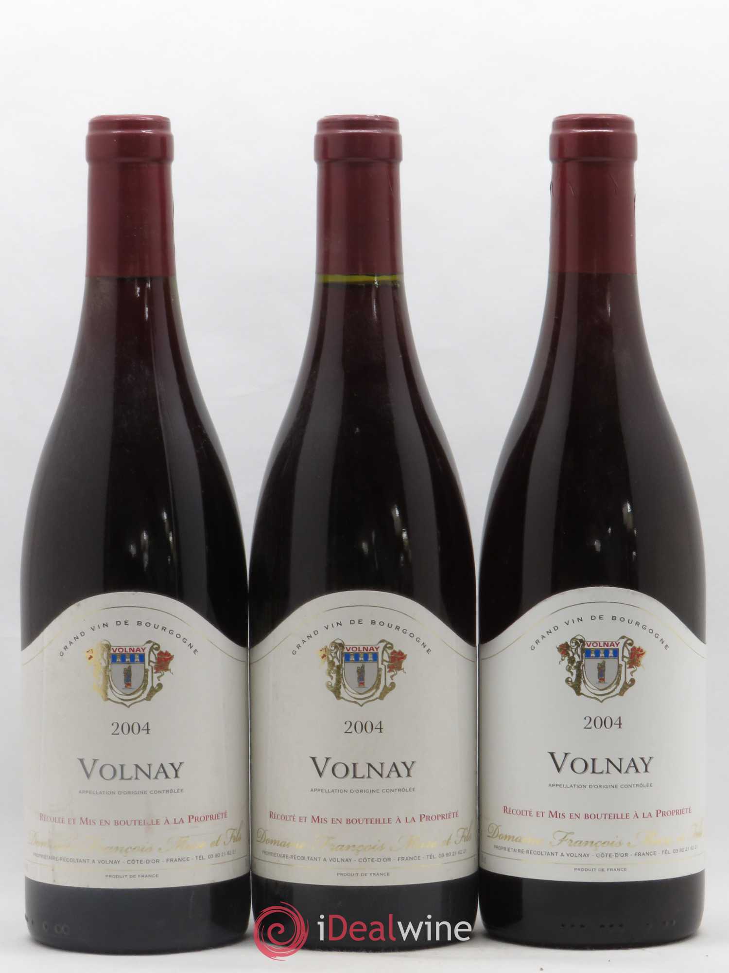 Volnay Francois Mure 2004 - Lot de 3 bouteilles - 0