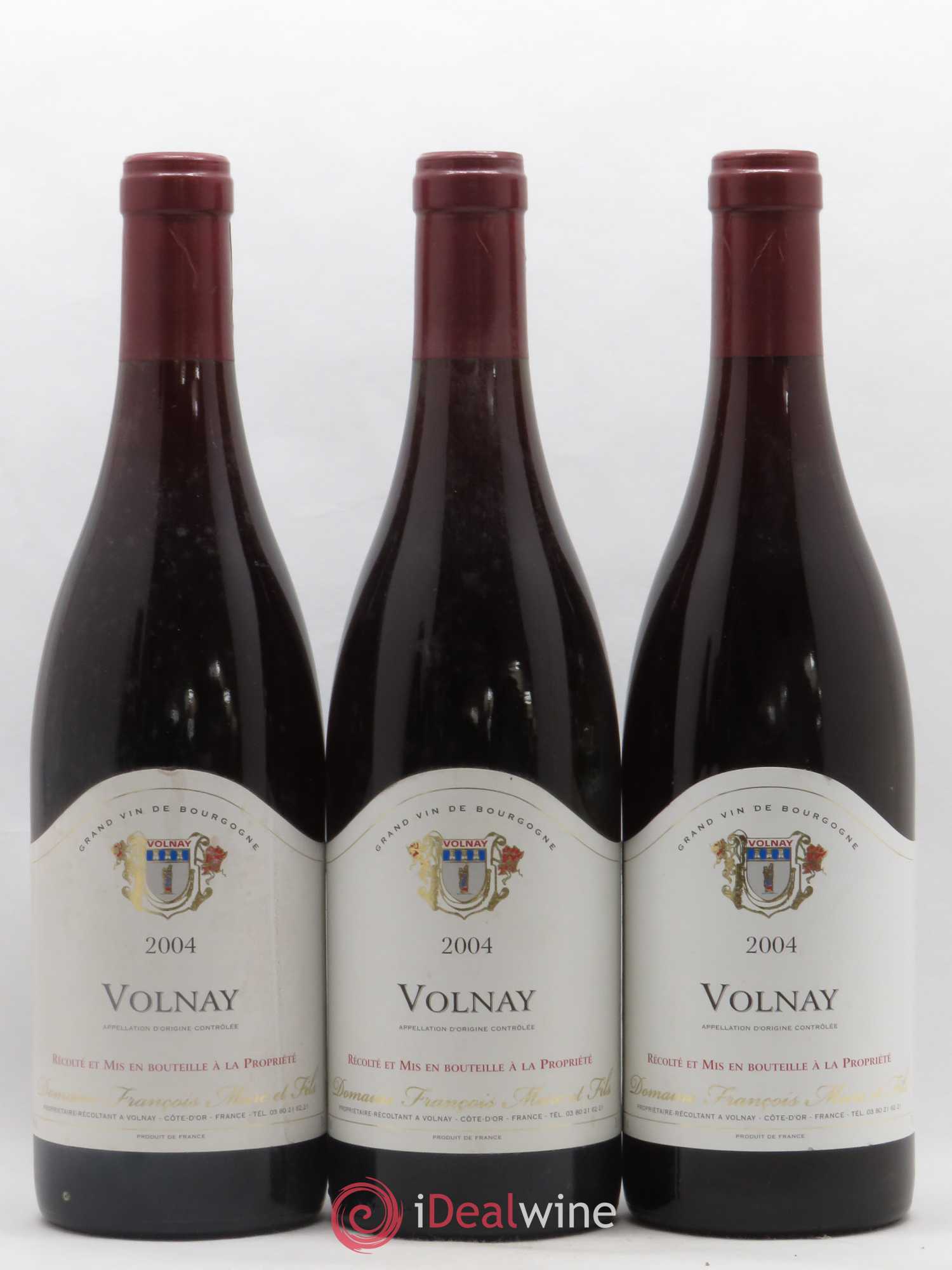 Volnay Francois Mure 2004 - Lot de 3 bouteilles - 0
