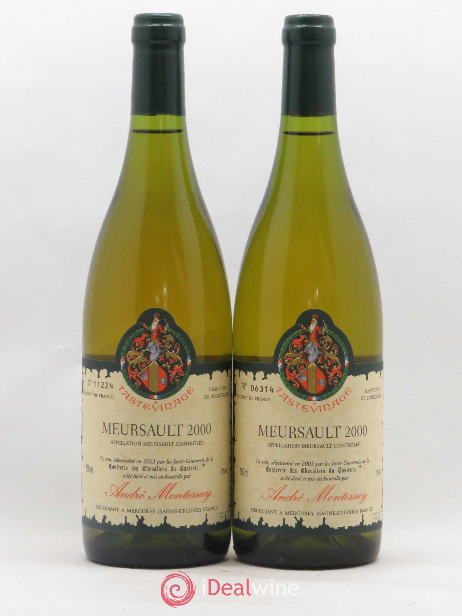 Meursault André Montessuy Tastevinage 2000 - Posten von 2 Flaschen - 0