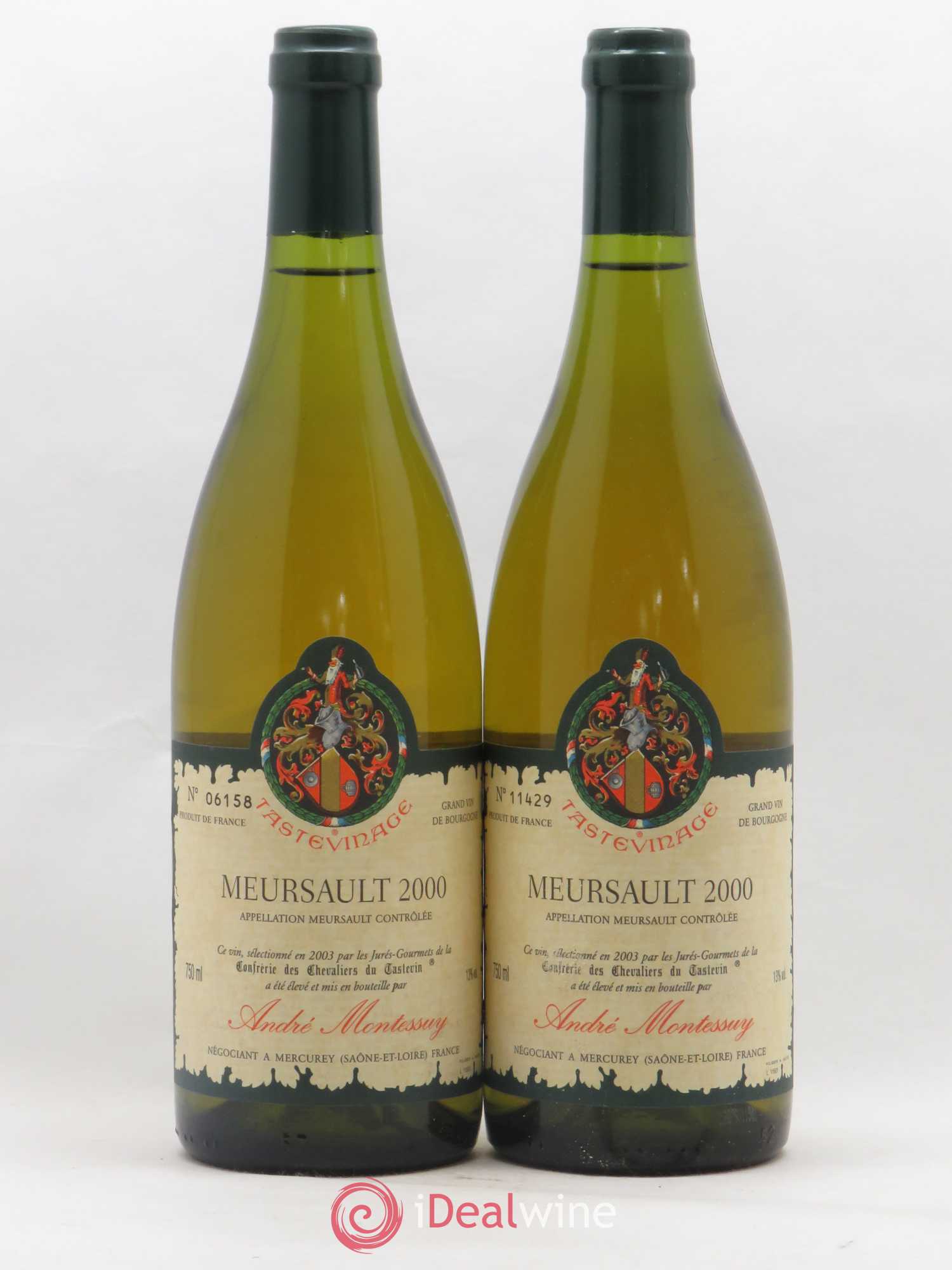 Meursault André Montessuy Tastevinage 2000 - Posten von 2 Flaschen - 0
