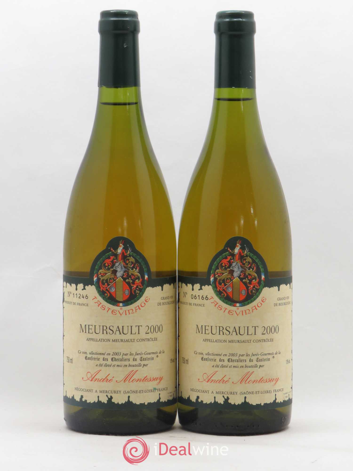 Meursault André Montessuy Tastevinage 2000 - Posten von 2 Flaschen - 0
