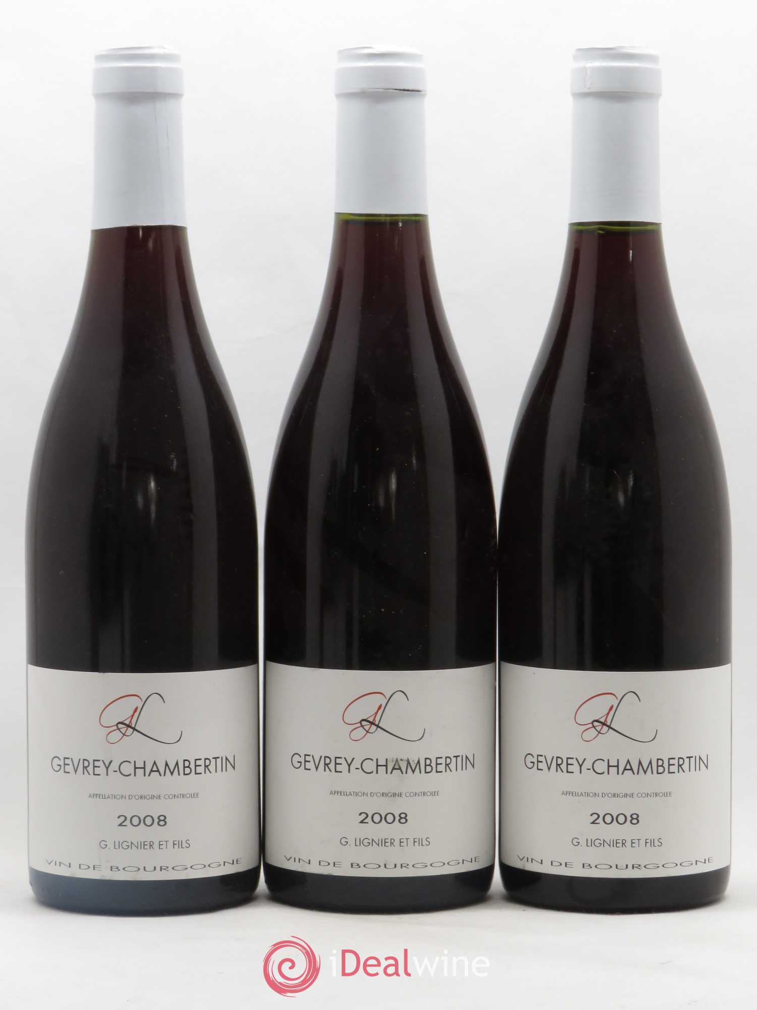 Gevrey-Chambertin G. Linier Et Fils 2008 - Lot de 3 bouteilles - 0