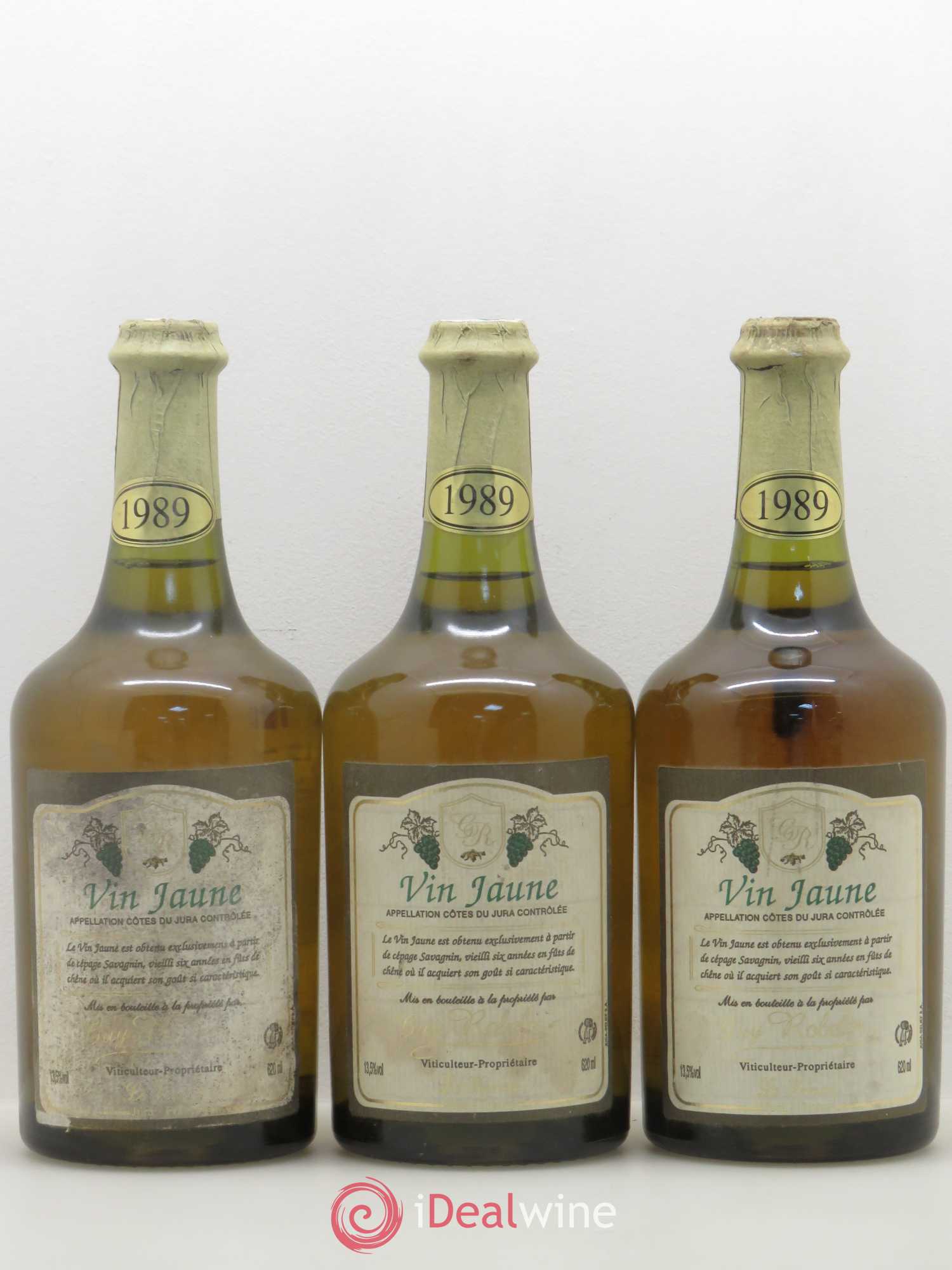 Arbois Vin Jaune Guy Roblin 1989 - Lot de 3 bouteilles - 0