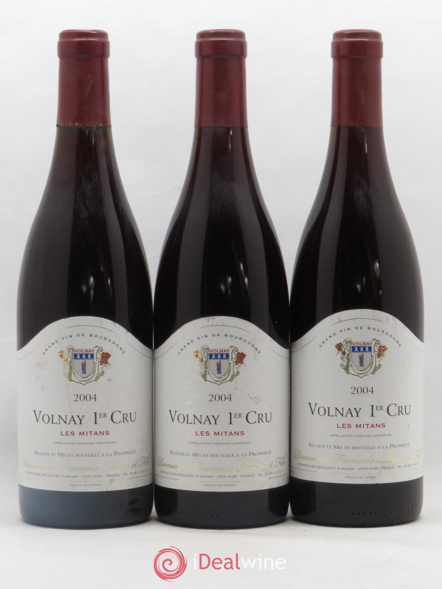 Volnay 1er Cru Les Mitans François Mure 2004 - Posten von 3 Flaschen - 0