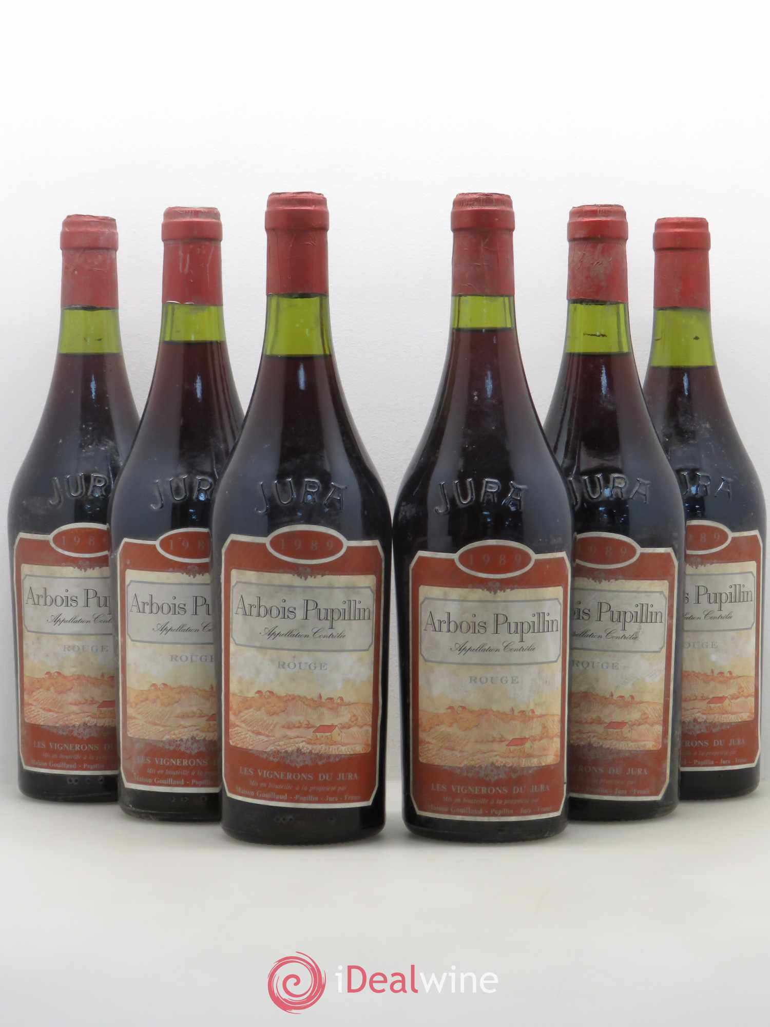 Arbois Gouillaud 1989 - Lot de 6 bouteilles - 0