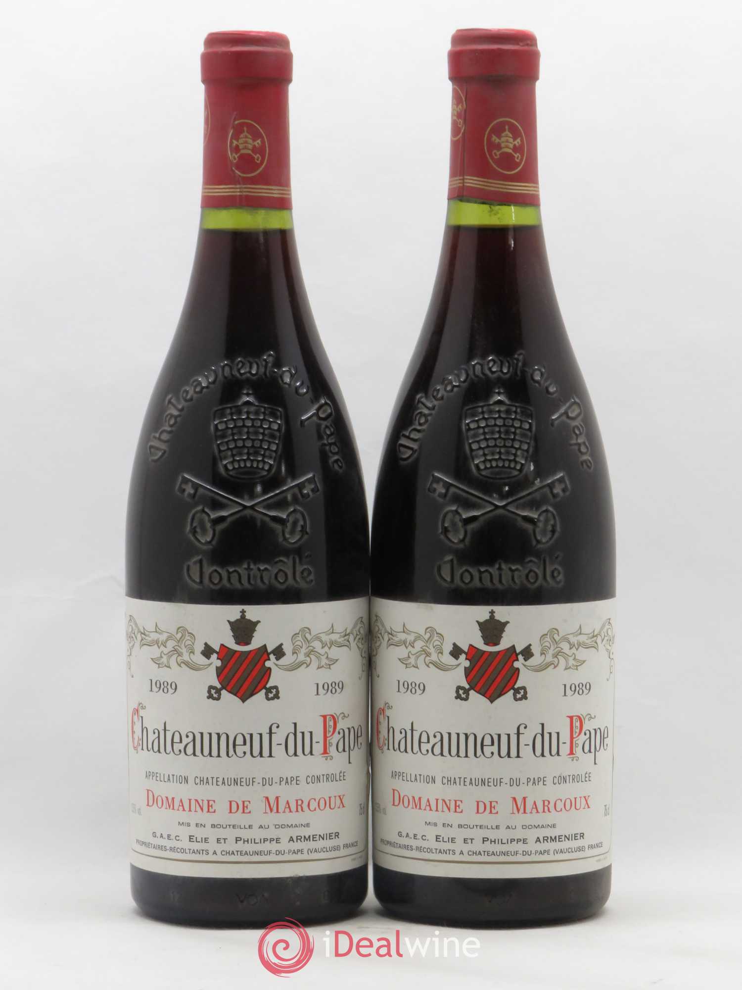 Châteauneuf-du-Pape Marcoux (Domaine de) 1989 - Lot de 2 bouteilles - 0