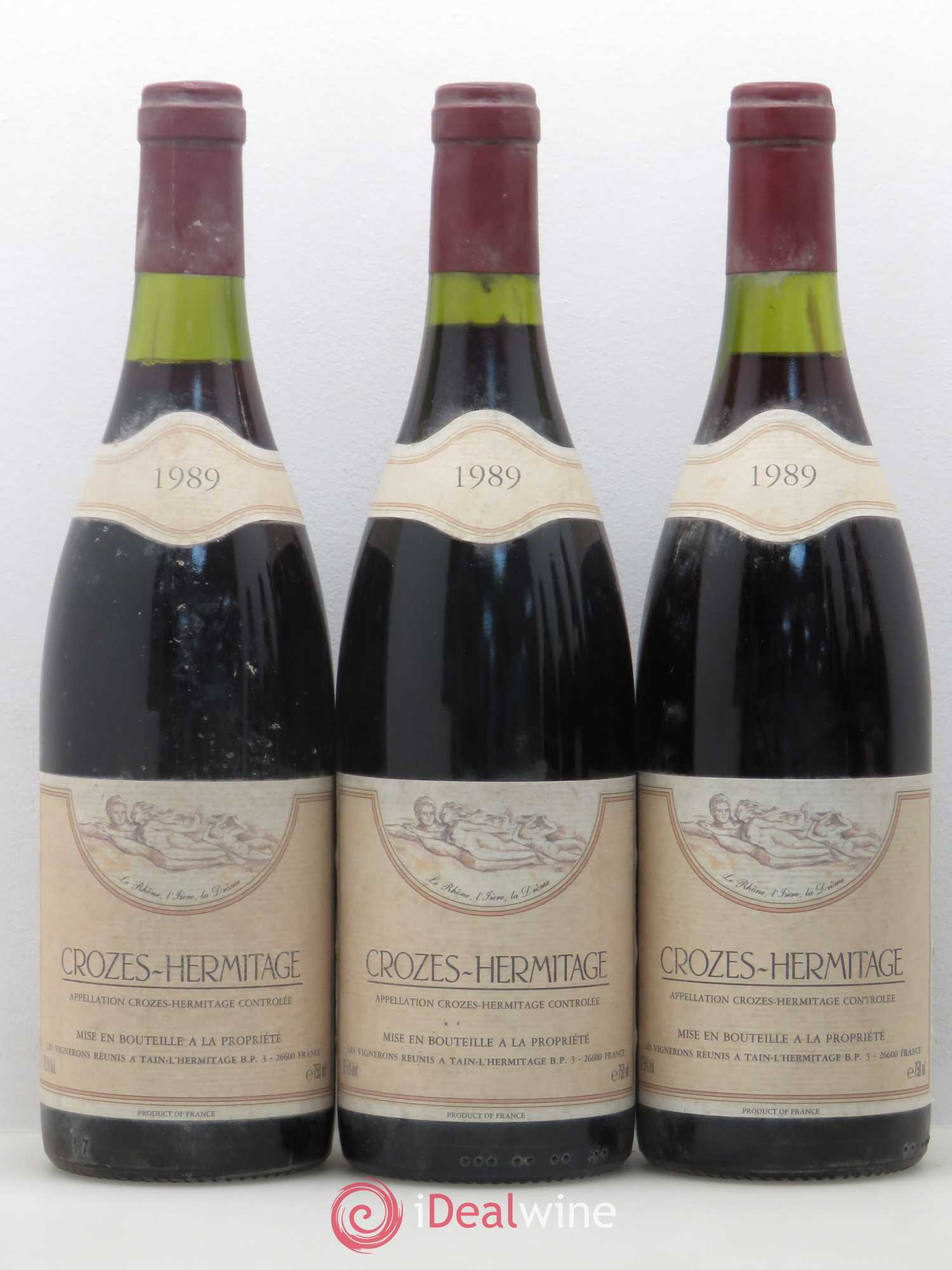Crozes-Hermitage Les Vignerons de Tain l'Hermitage 1989 - Lot de 6 bouteilles - 1