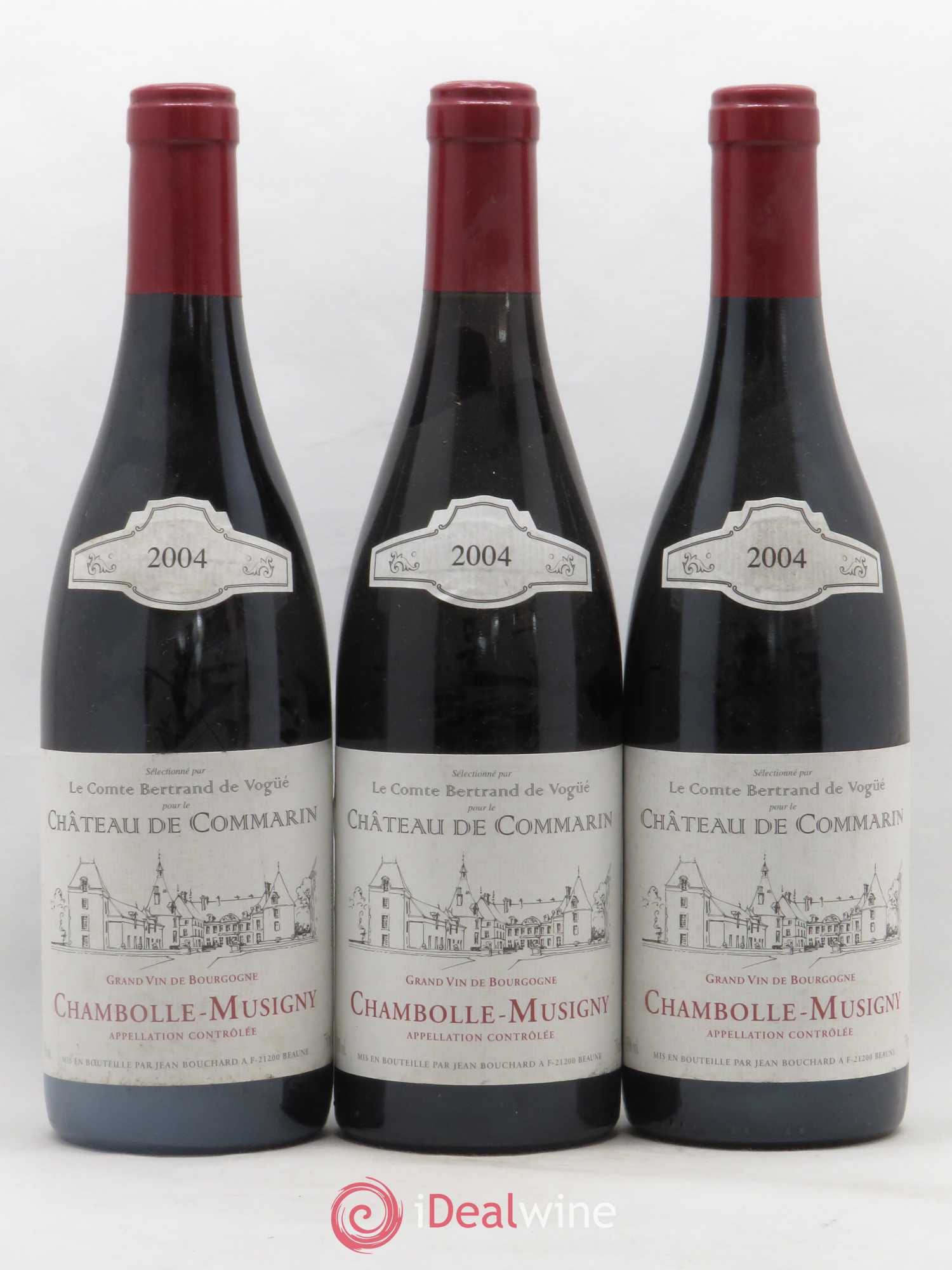 Chambolle-Musigny Chateau De Commarin Jean Bouchard 2004 - Posten von 3 Flaschen - 0