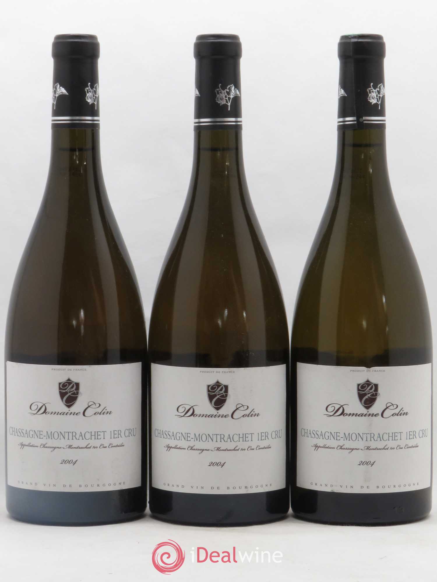 Chassagne-Montrachet 1er Cru Domaine Colin 2004 - Lot de 3 bouteilles - 0