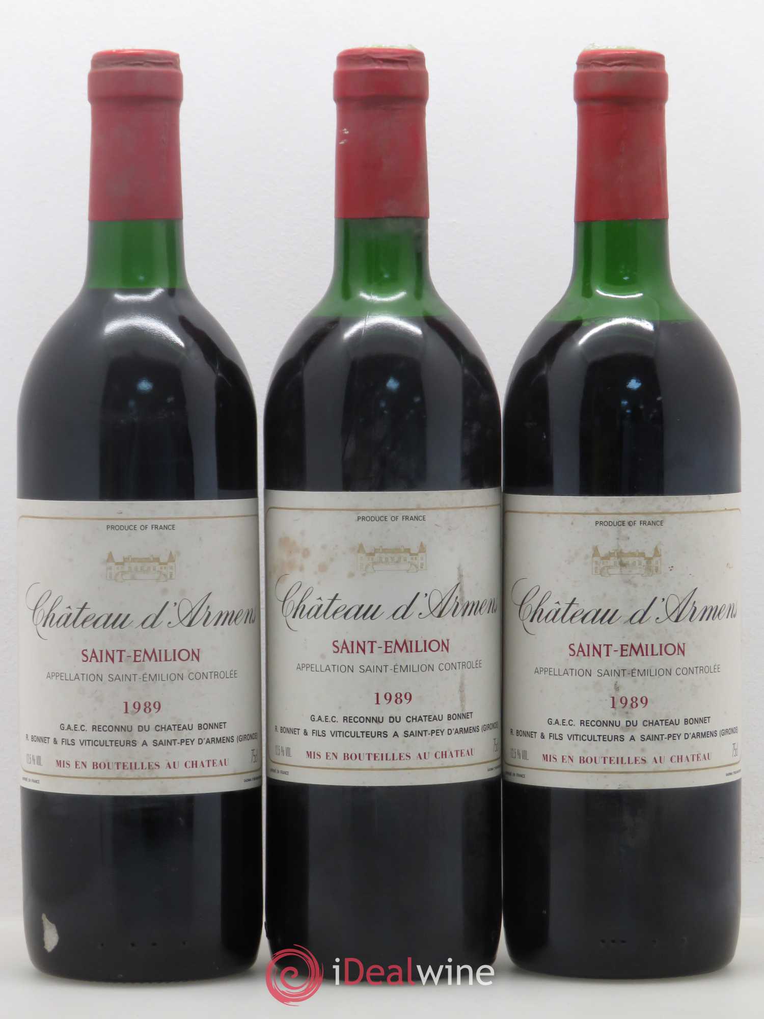 Château Armens Grand Cru 1989 - Lot de 12 bouteilles - 2