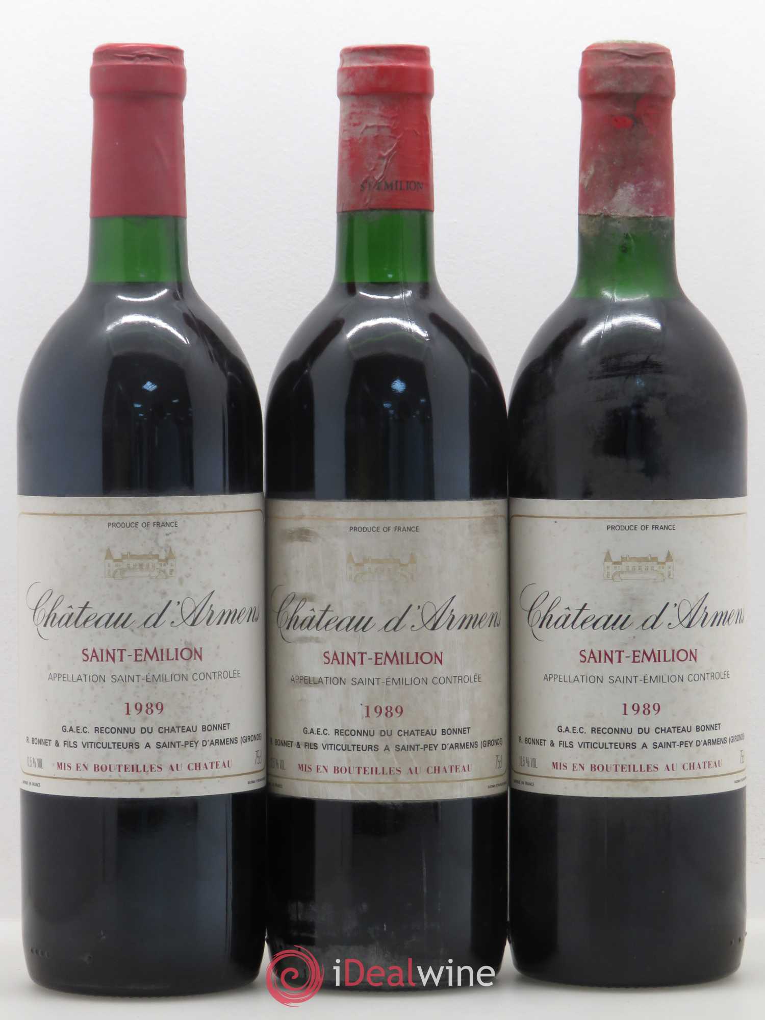 Château Armens Grand Cru 1989 - Lot de 12 bouteilles - 3