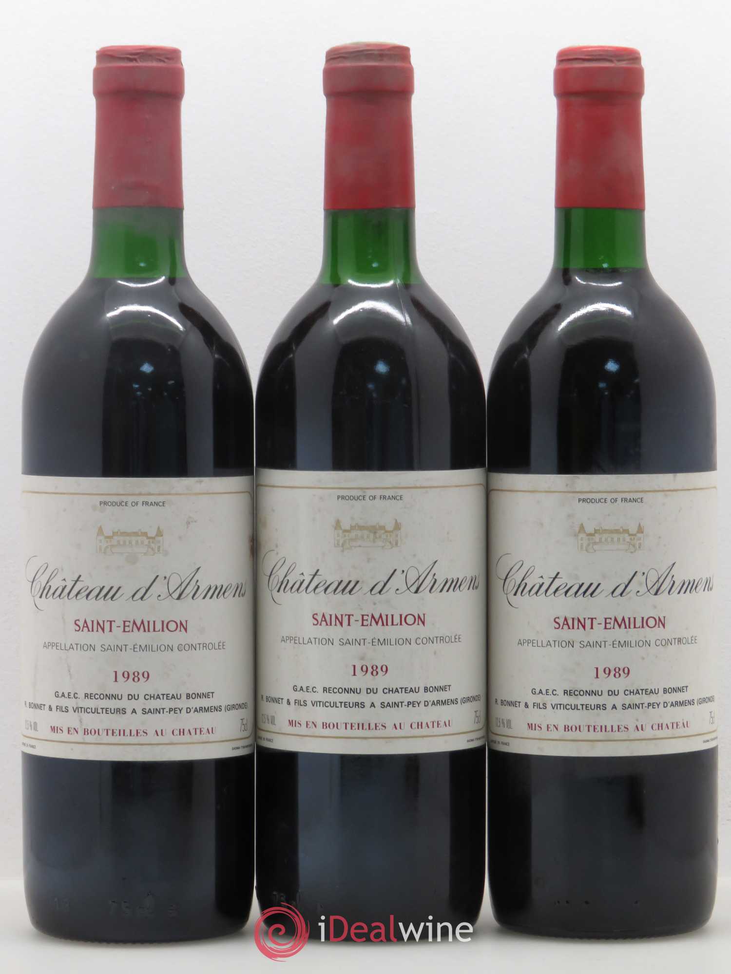 Château Armens Grand Cru 1989 - Lot de 12 bouteilles - 4