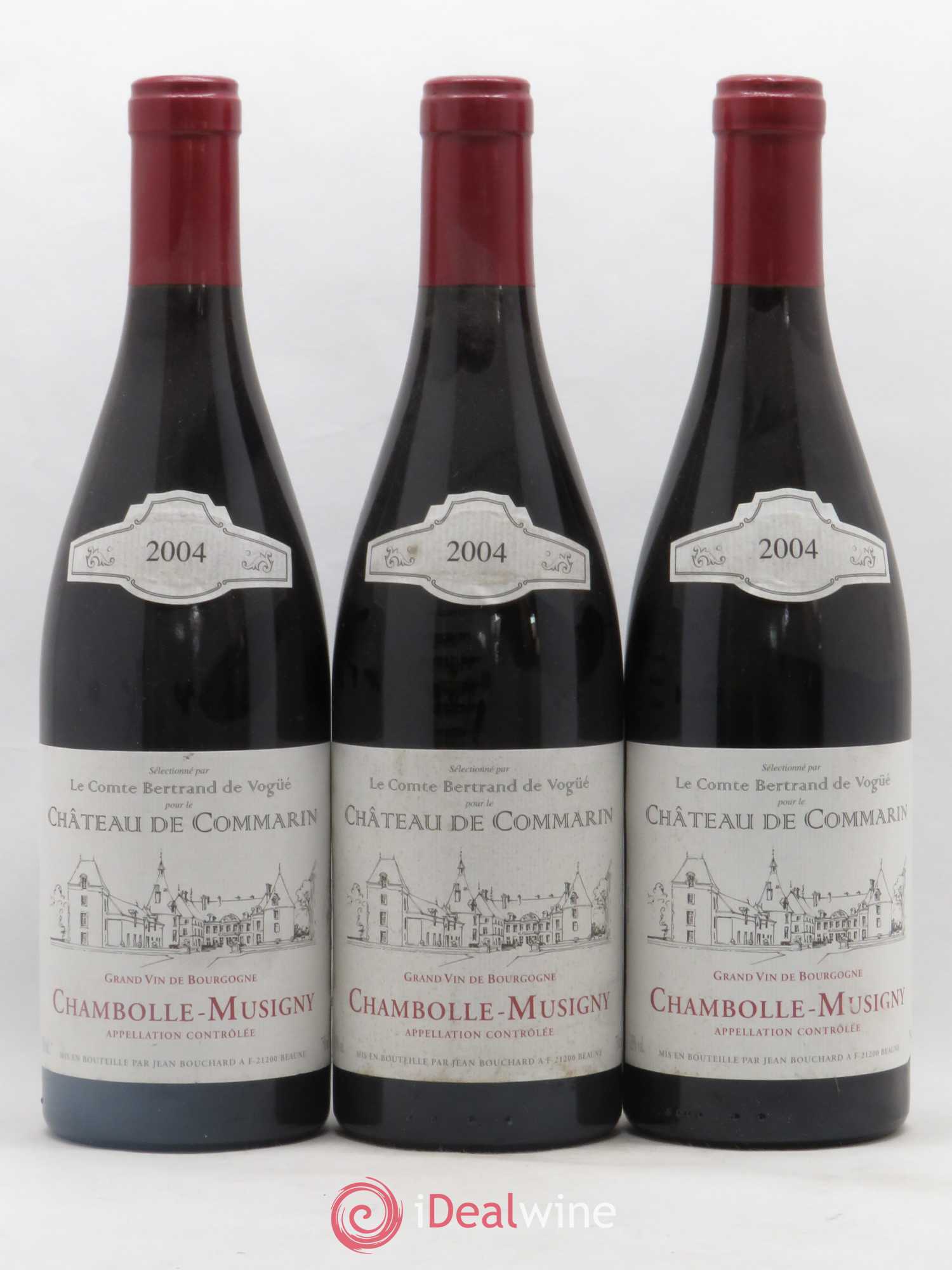 Chambolle-Musigny Chateau De Commarin Jean Bouchard 2004 - Posten von 3 Flaschen - 0