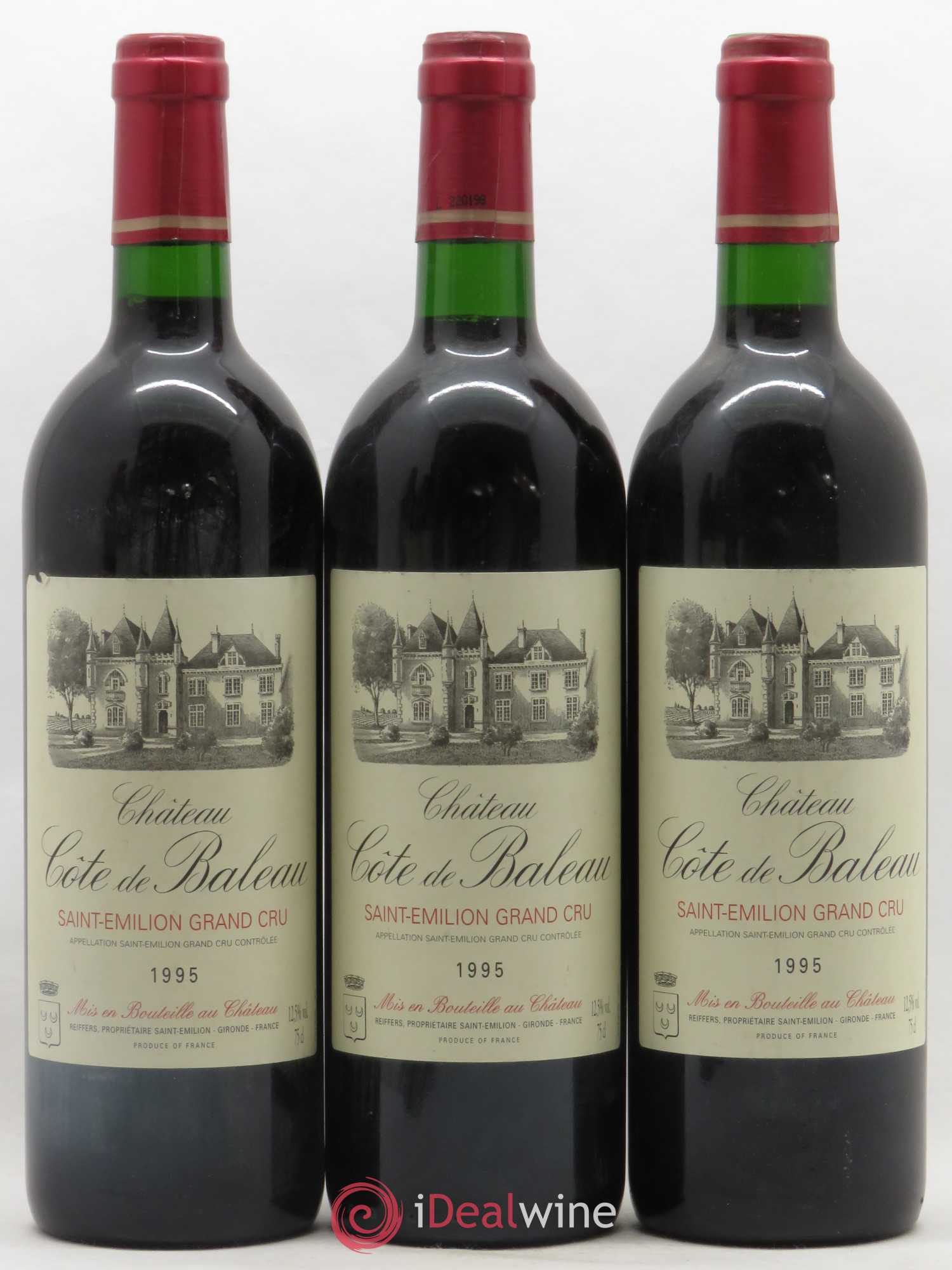 Château Côte de Baleau Grand Cru Classé 1995 - Lot de 6 bouteilles - 2