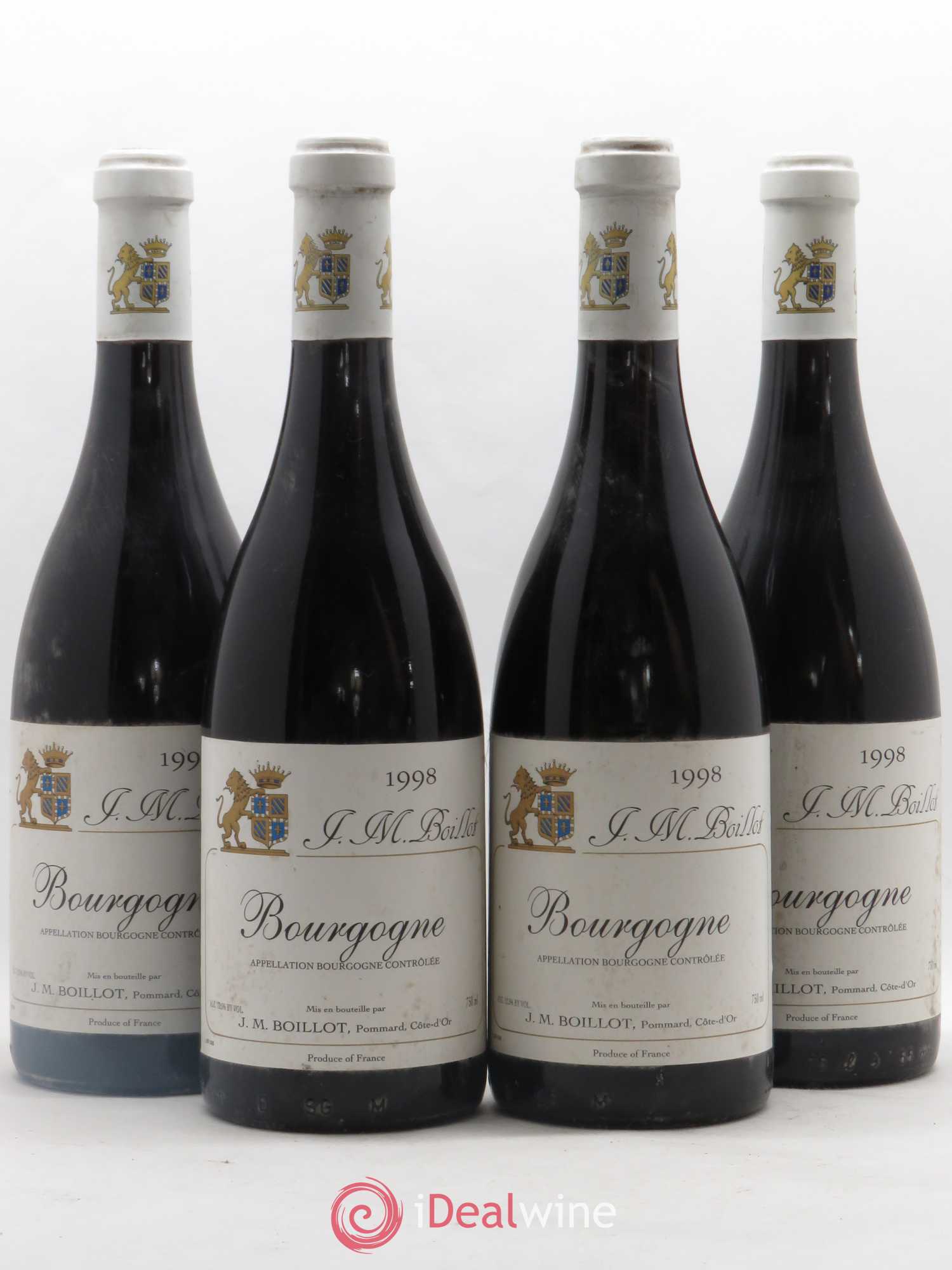Bourgogne 1998 - Posten von 4 Flaschen - 0