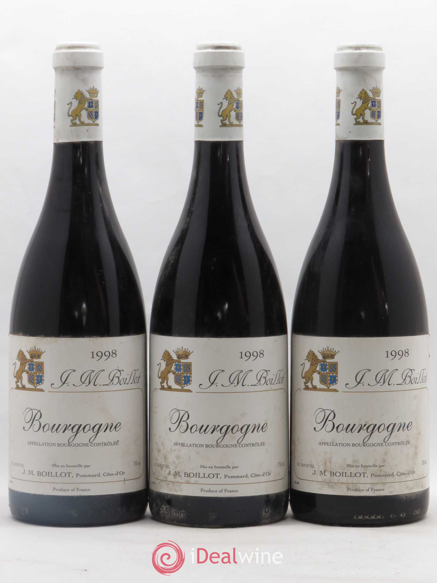 Bourgogne 1998 - Posten von 3 Flaschen - 0