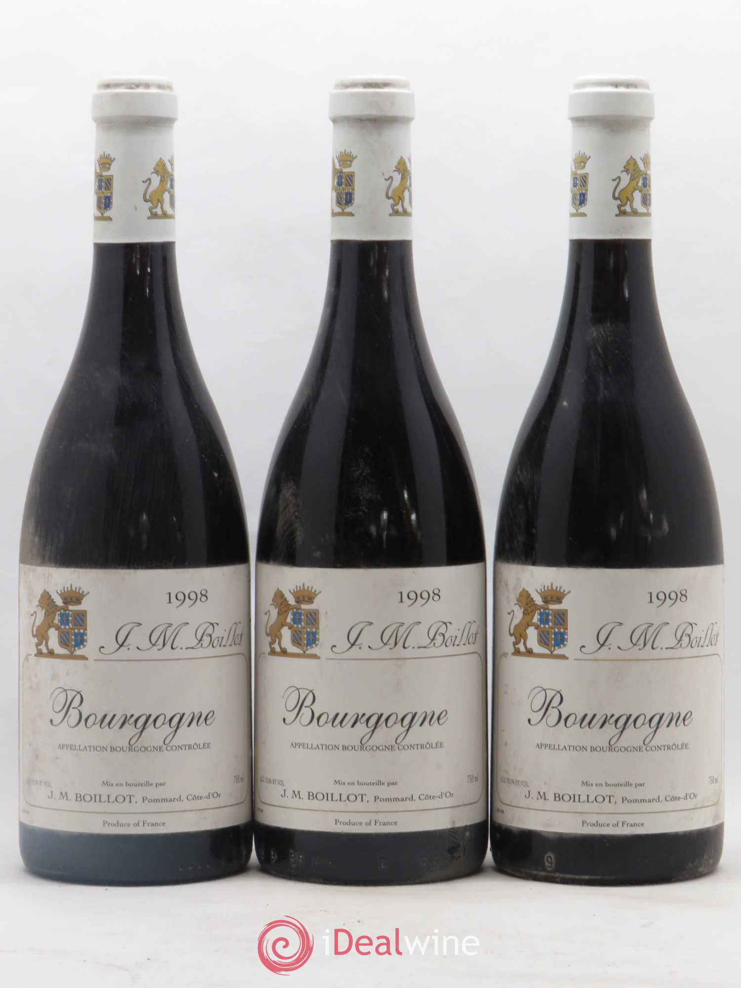 Bourgogne 1998 - Posten von 3 Flaschen - 0