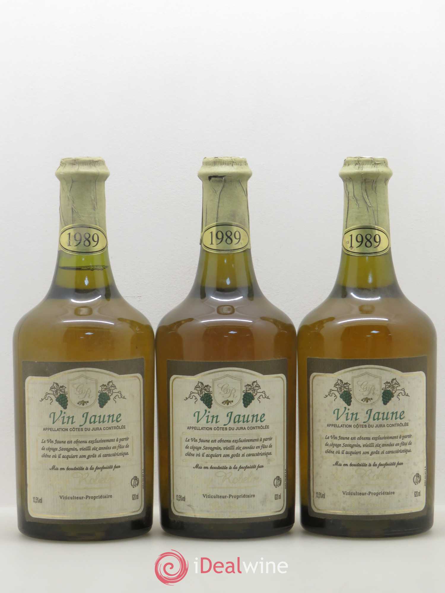 Arbois Vin Jaune Guy Roblin 1989 - Lot de 3 bouteilles - 0