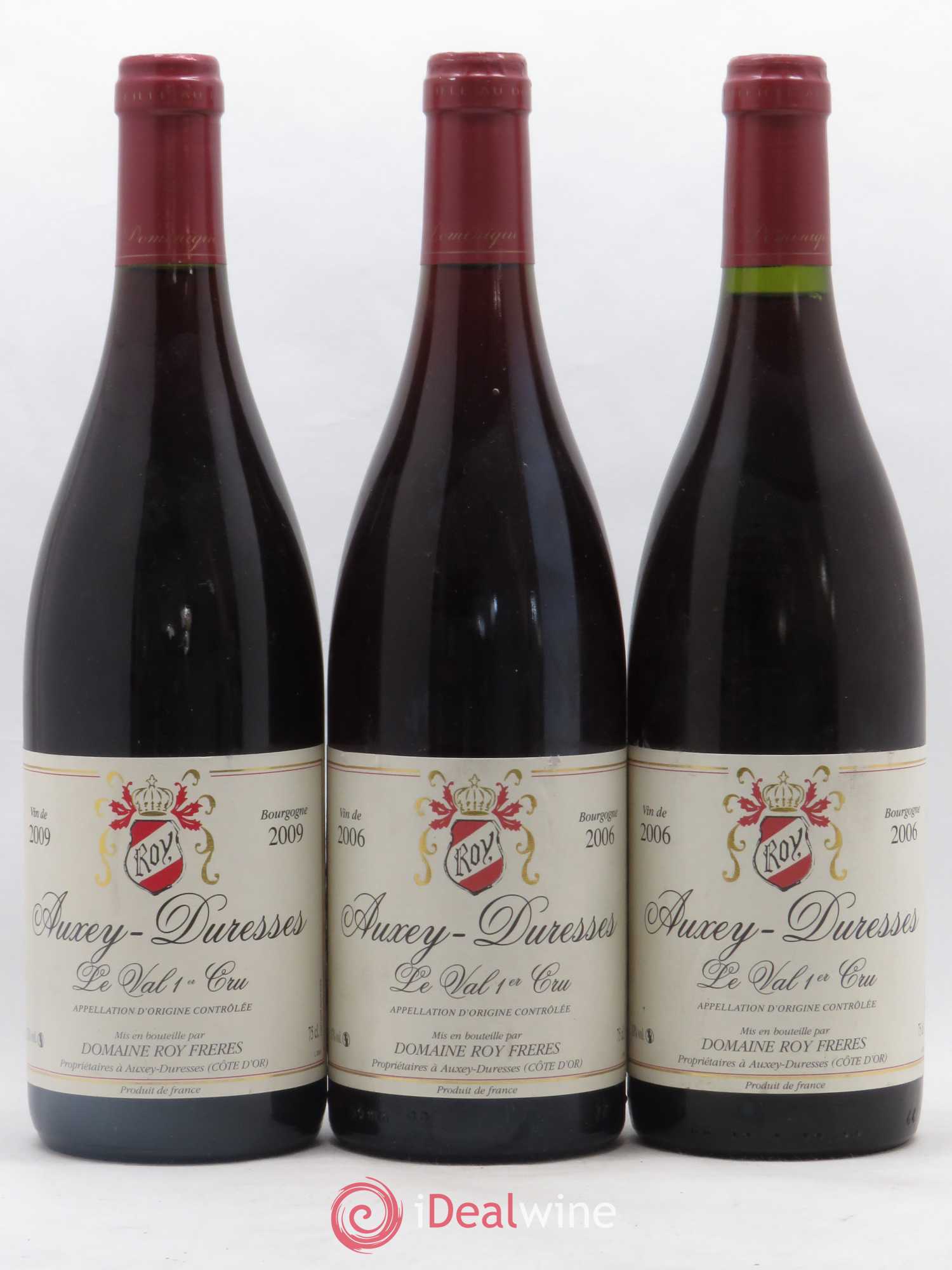 Auxey-Duresses 1er Cru Le Val Domaine Roy Frères 2006 - Lotto di 3 bottiglie - 0