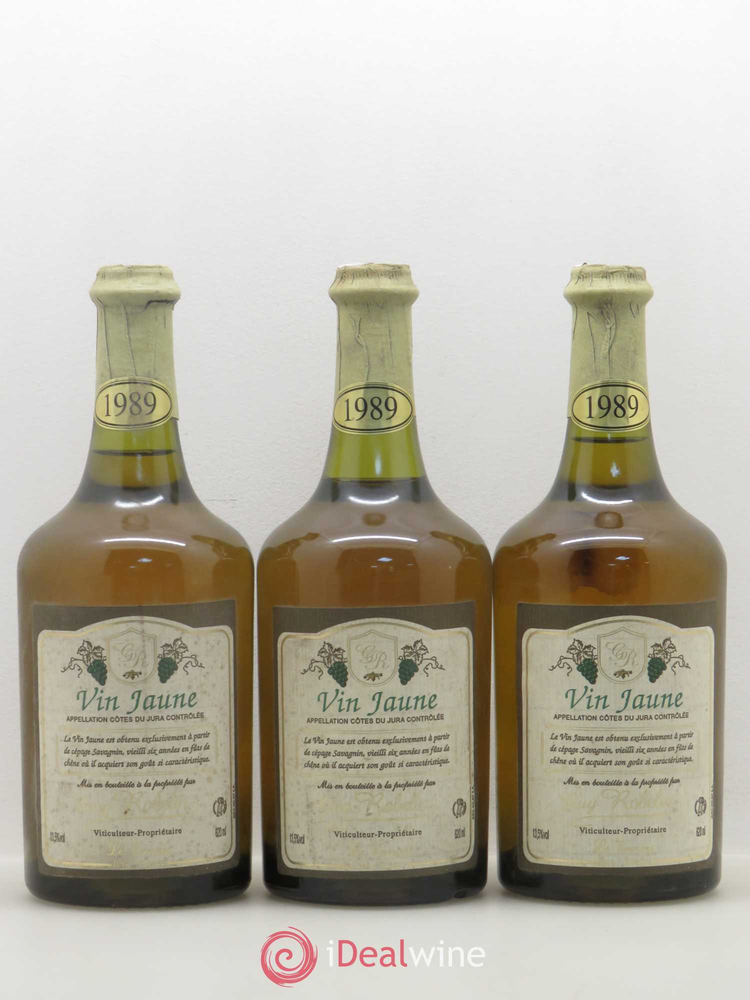 Arbois Vin Jaune Guy Roblin 1989 - Lot de 3 bouteilles - 0
